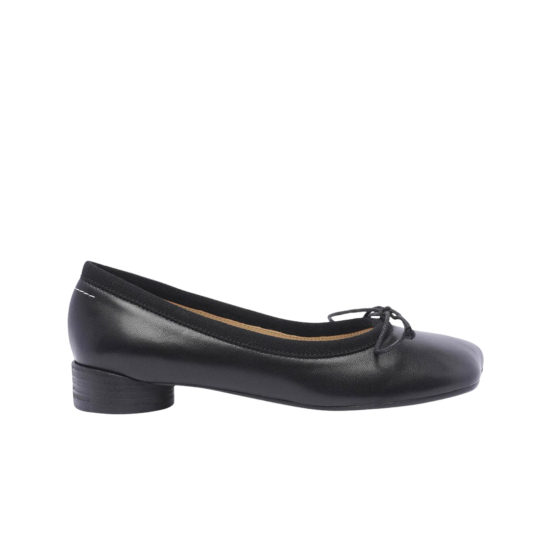 S59WZ0096P3628T8013 (W) MM6 Maison Margiela Anatomic Ballet Flat Black