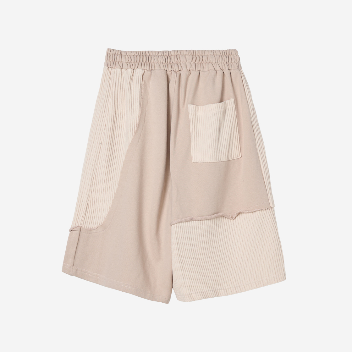 에크라손 숏배색 절개팬츠 베이지(Ecrzn Inscision Shorts Beige) - 2