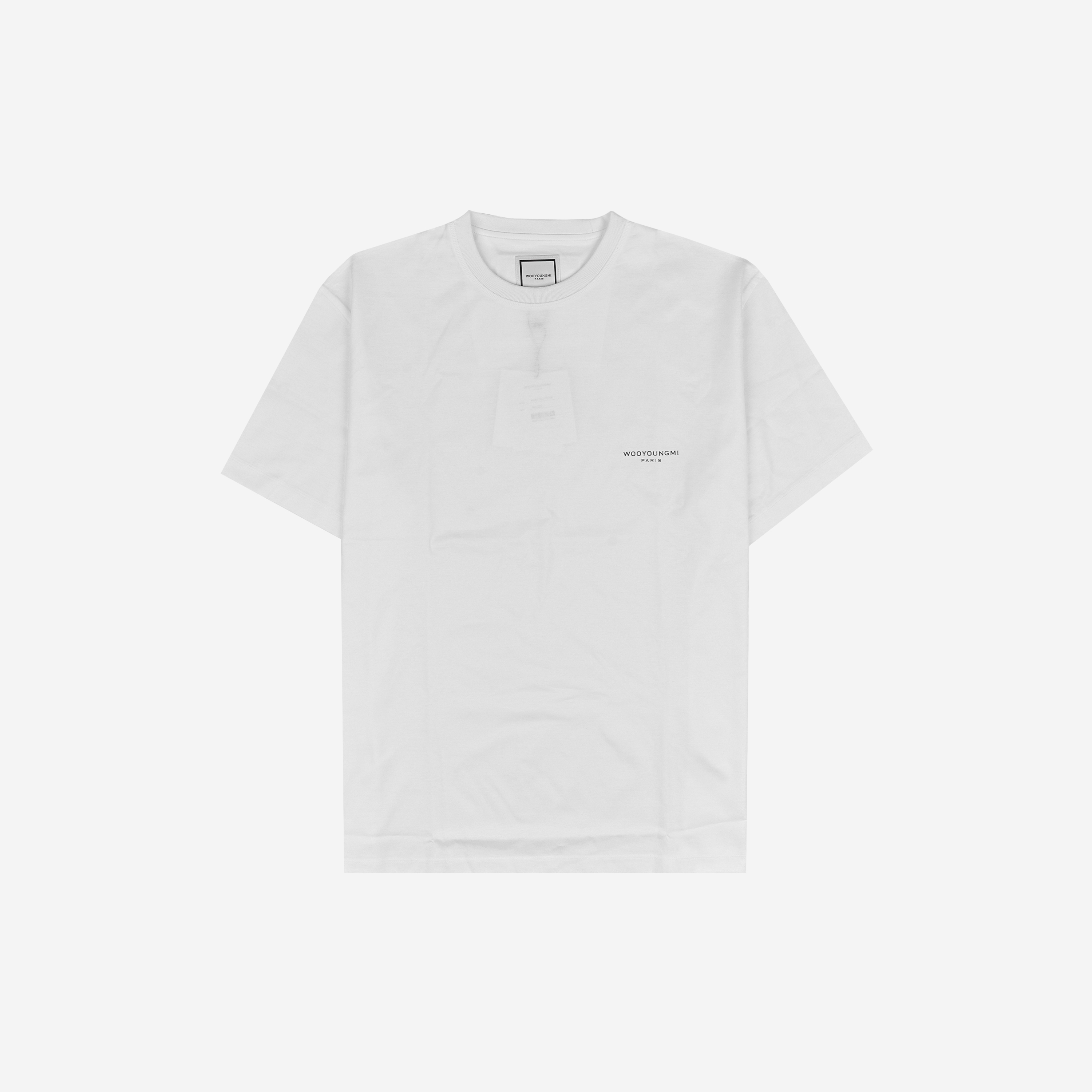 Wooyoungmi Cotton Square Label T-Shirt White - 24SS