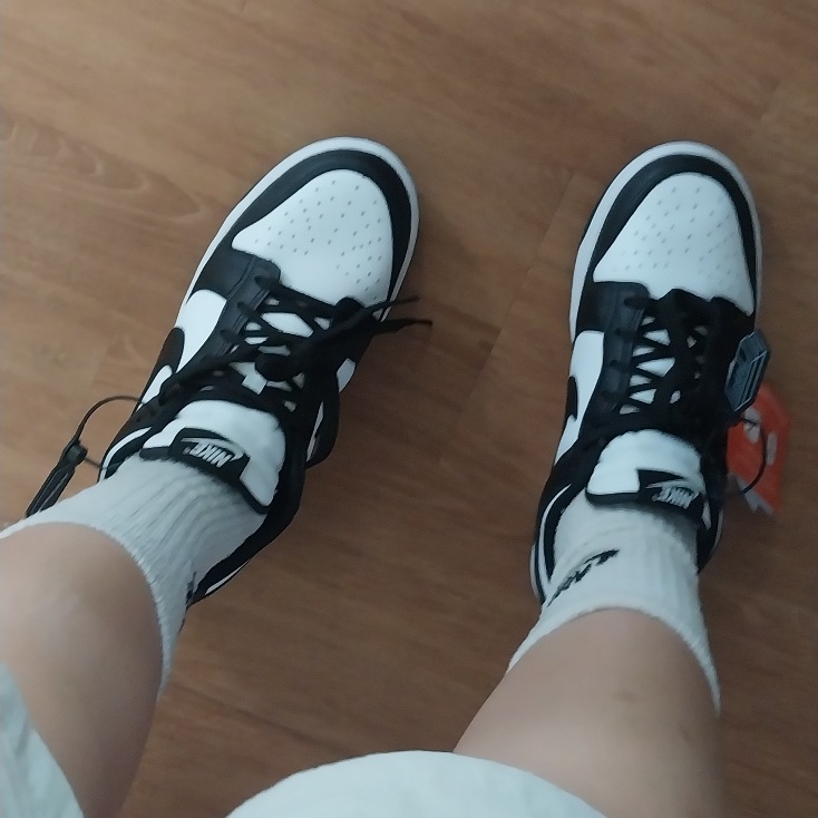(W) Nike Dunk Low Black 착용 스타일