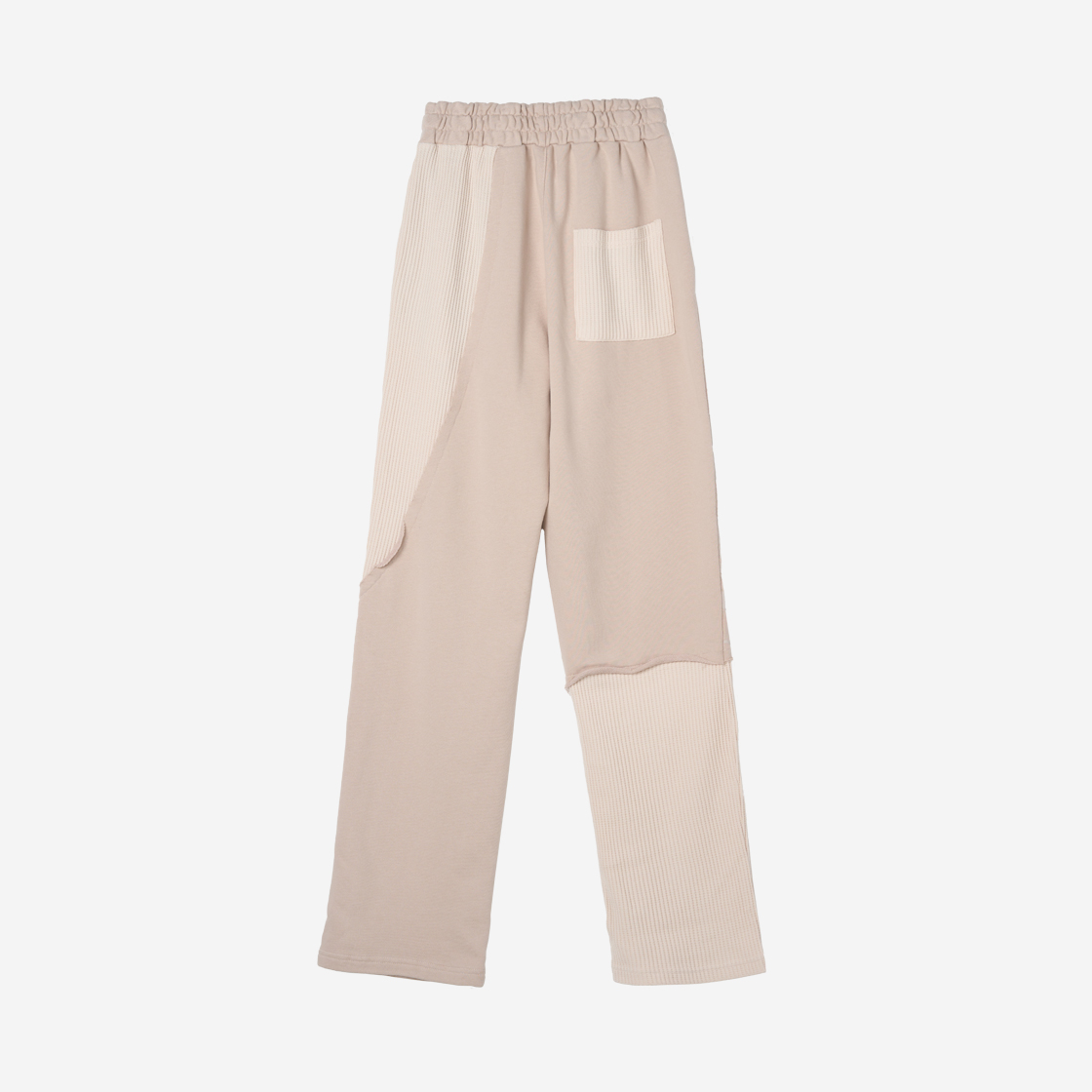 에크라손 롱배색 절개팬츠 베이지(Ecrzn Incision Long Pants Beige) - 2