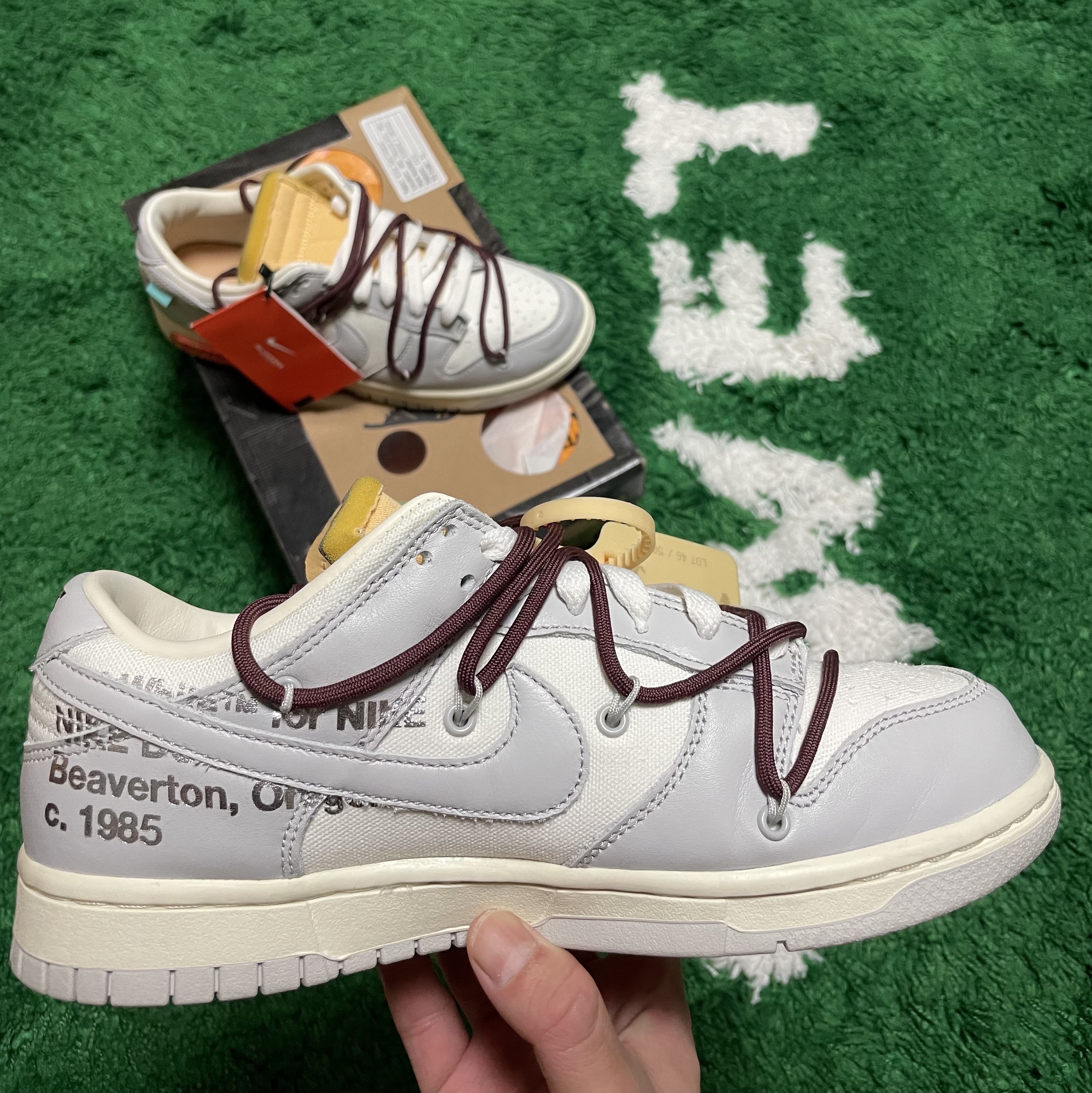 Nike x Off-White Dunk Low The 50 - Lot 46 착용 스타일 - 2