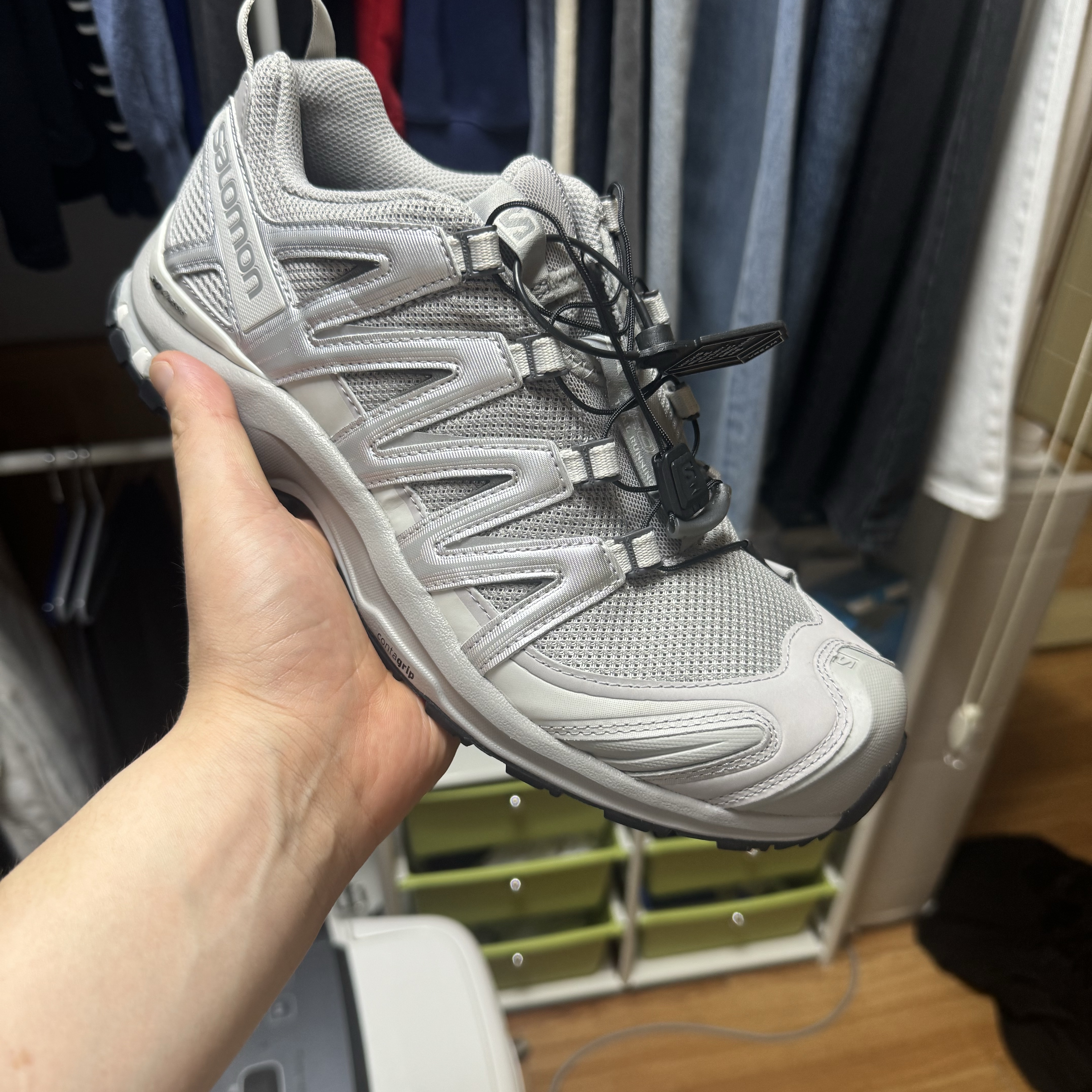 Salomon XA Pro 3D Alloy Silver 착용 스타일