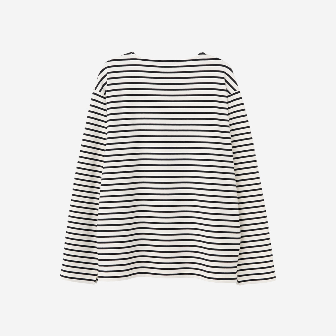 제너럴아이디어 유니섹스 롱슬리브 보더 티셔츠 아이보리(General Idea Woman Long Sleeve Border T-Shirts Ivory) - 2