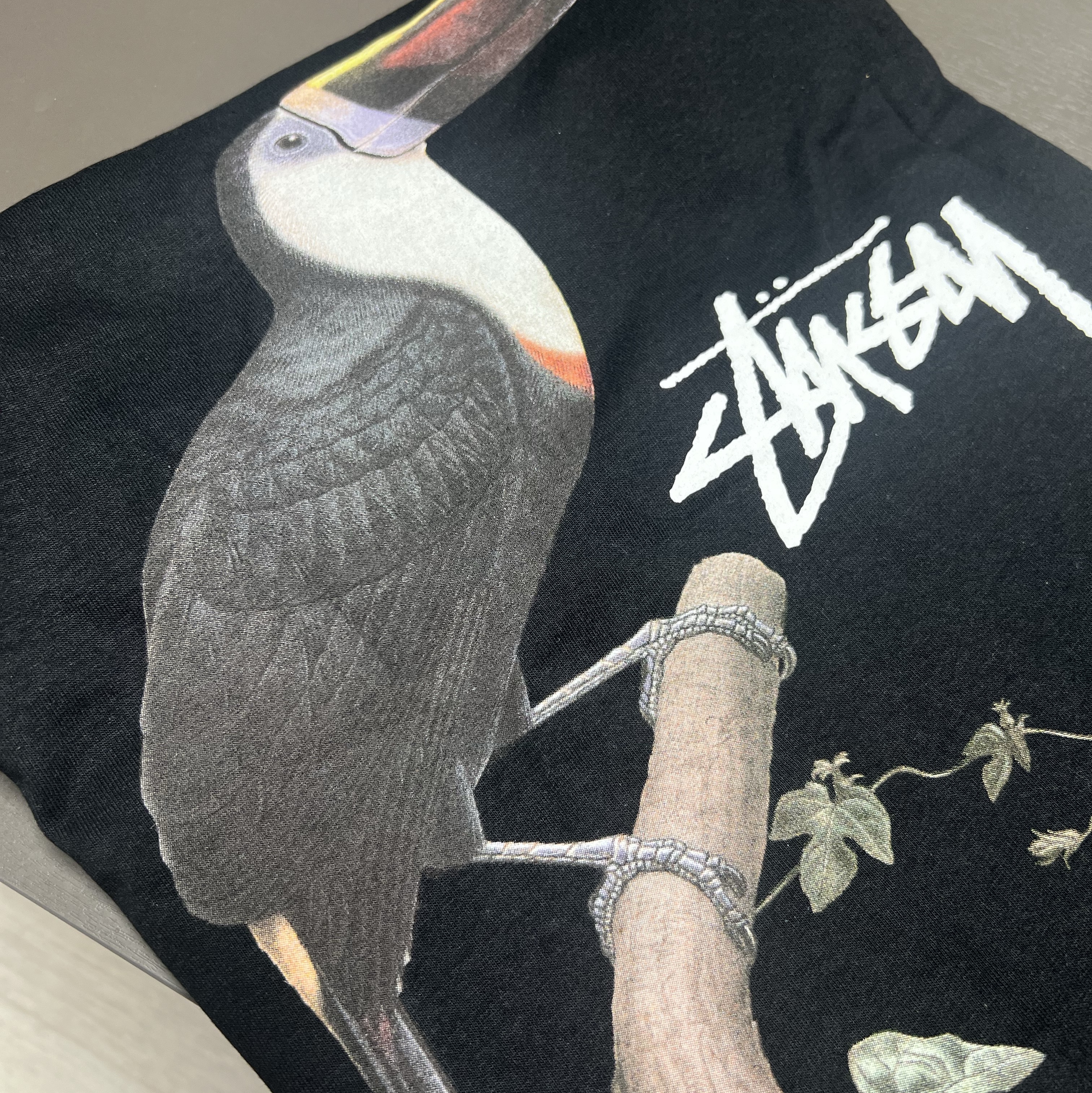 Stussy Toucan T-Shirt Black 착용 스타일