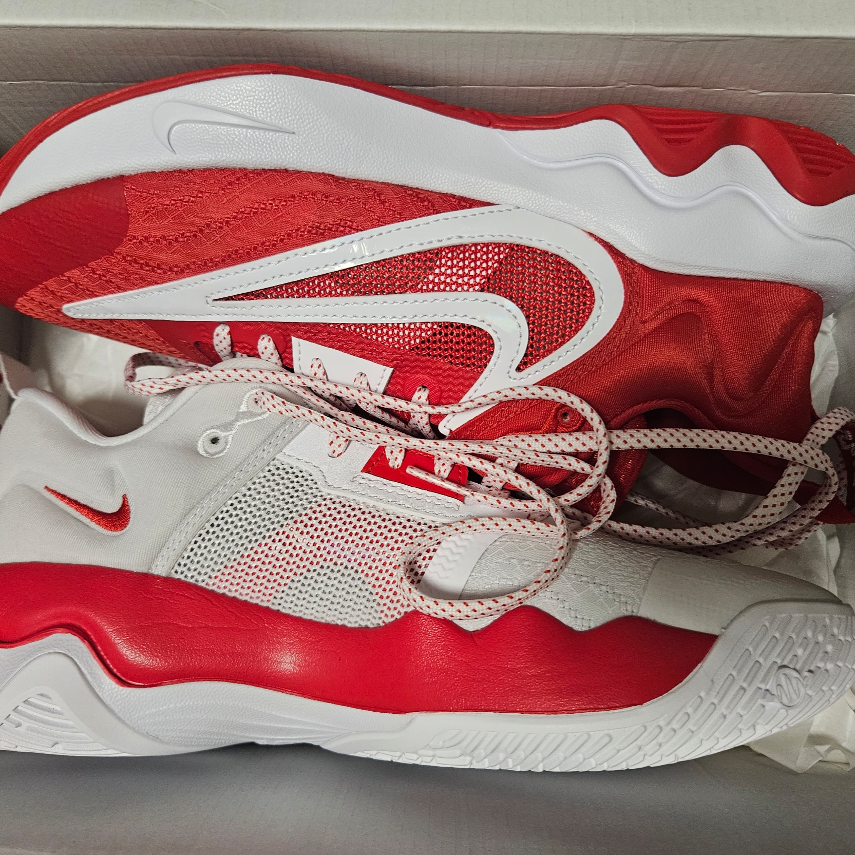 Nike Giannis Immortality 3 ASW EP University Red White 착용 스타일 - 3