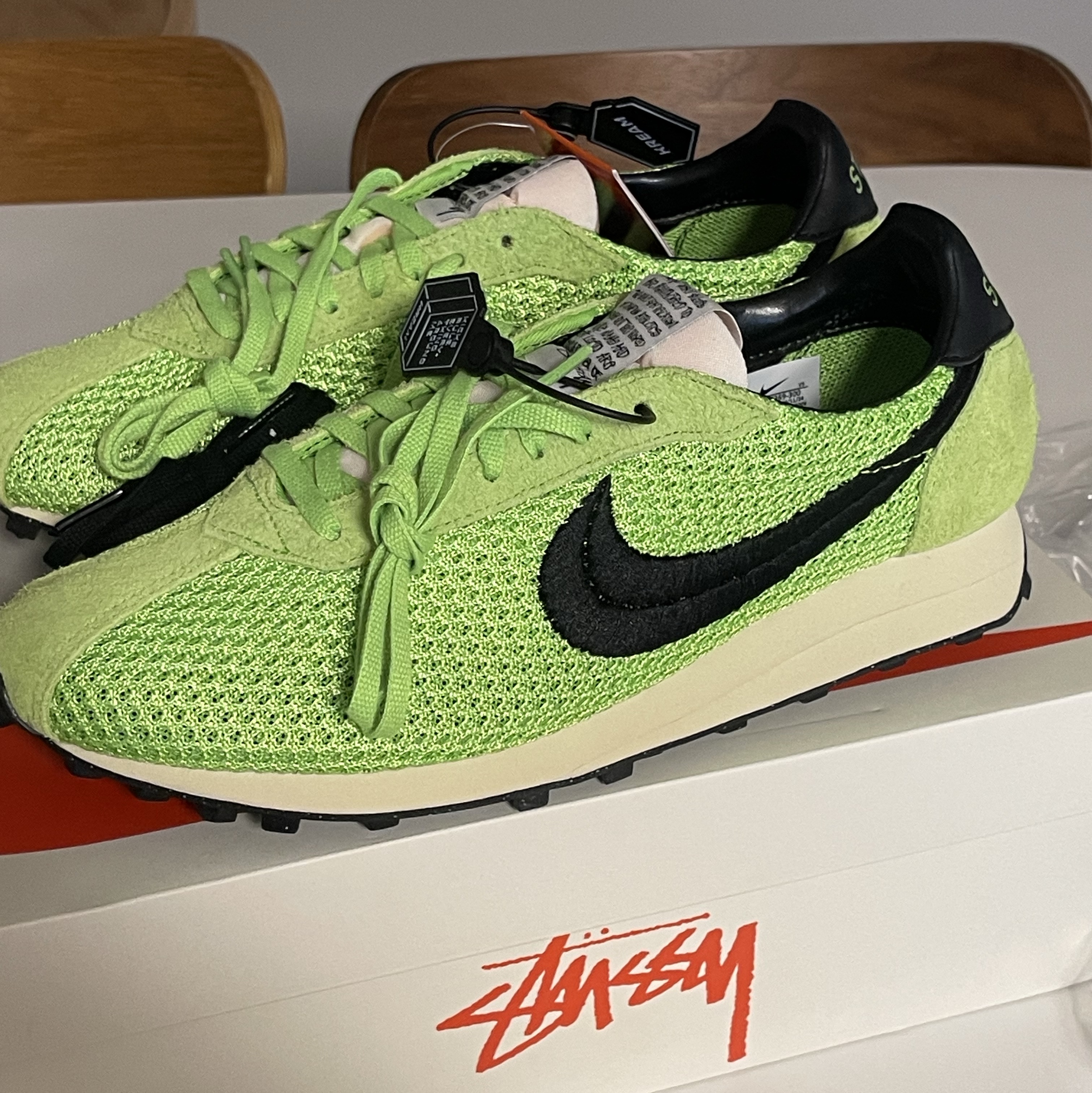Nike x Stussy LD-1000 SP Action Green and Black 착용 스타일 - 1