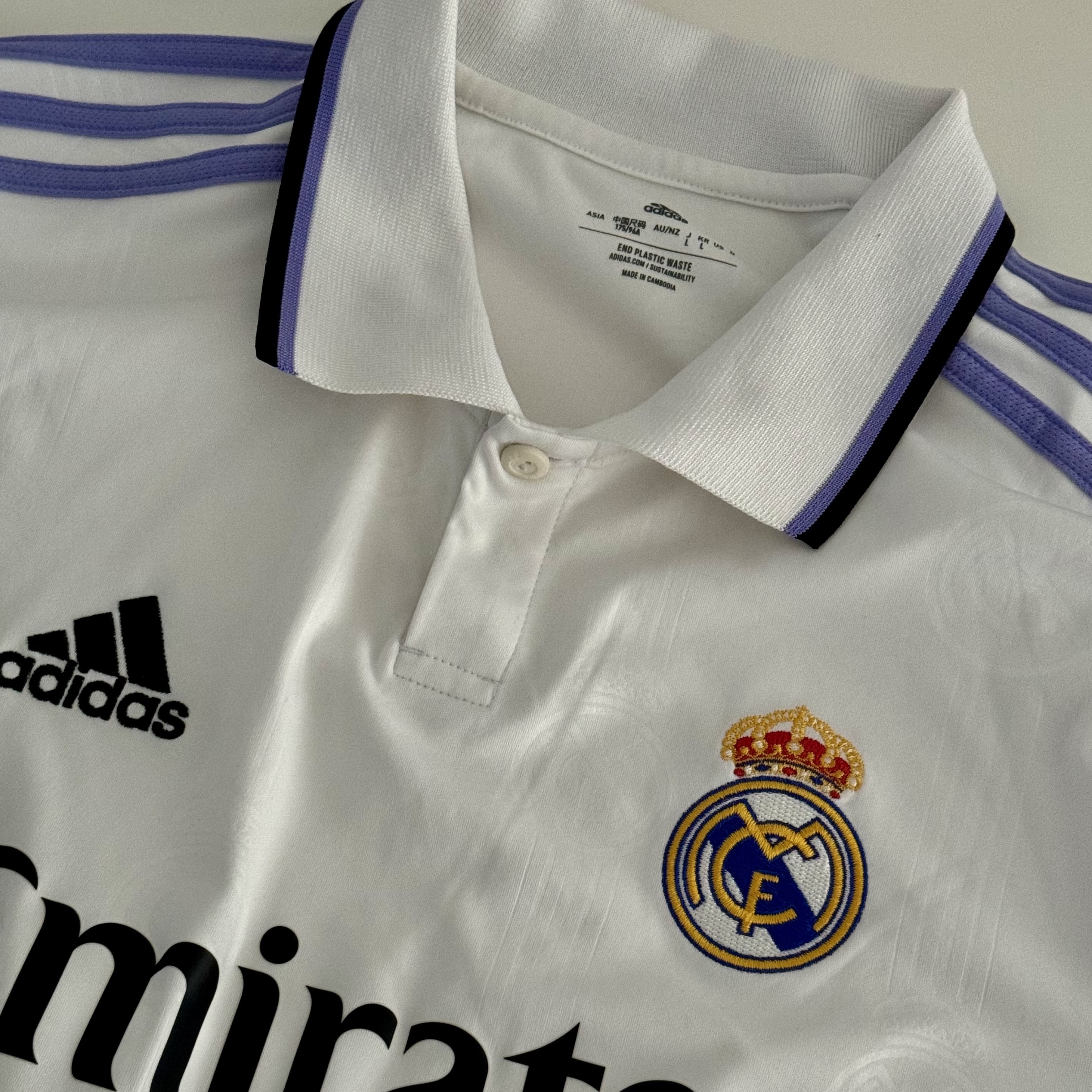 Adidas Real Madrid 2022/23 Home Jersey White - KR Sizing (Non Marking Ver.) 착용 스타일