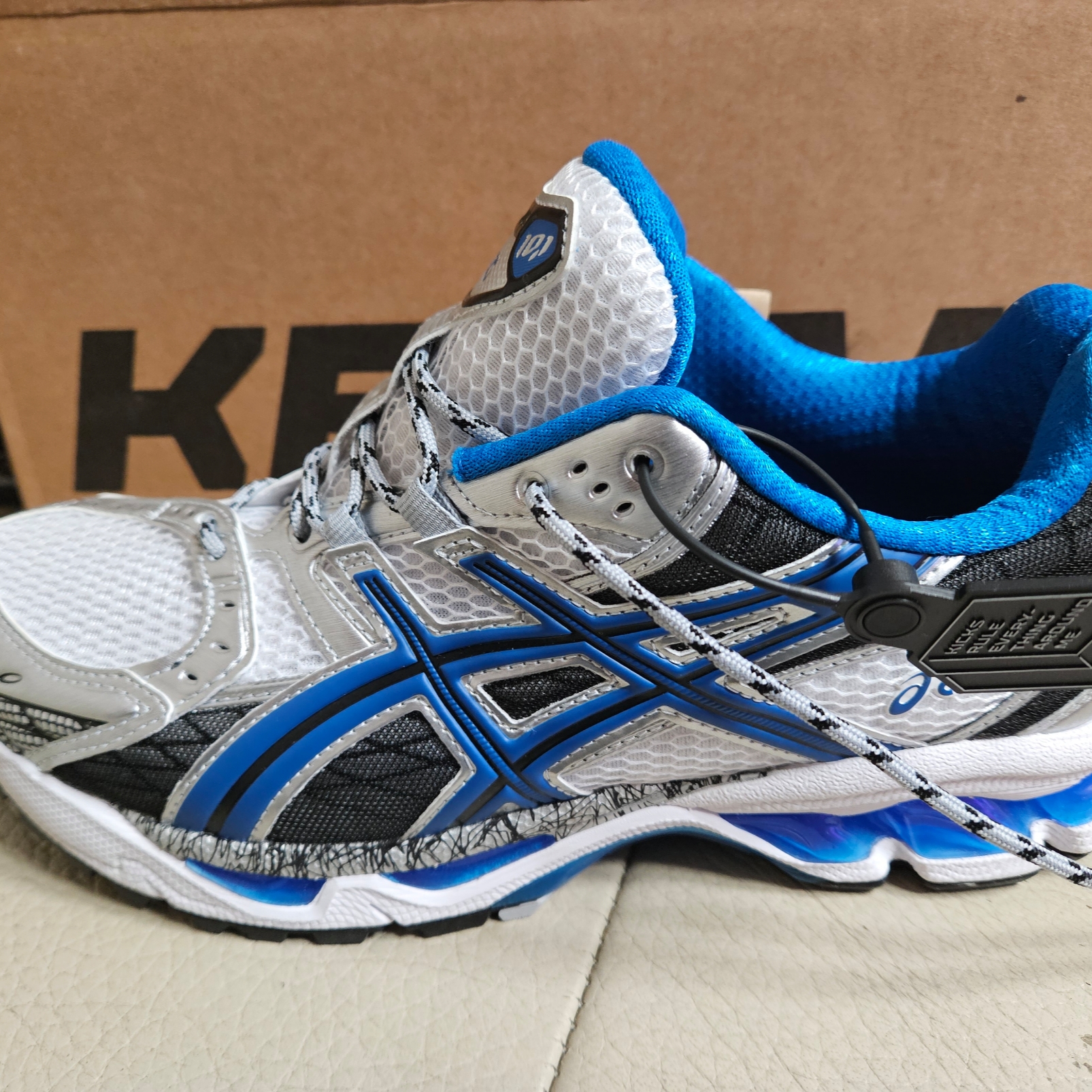 Asics Gel-Nimbus 10.1 White Directoire Blue 착용 스타일 - 2