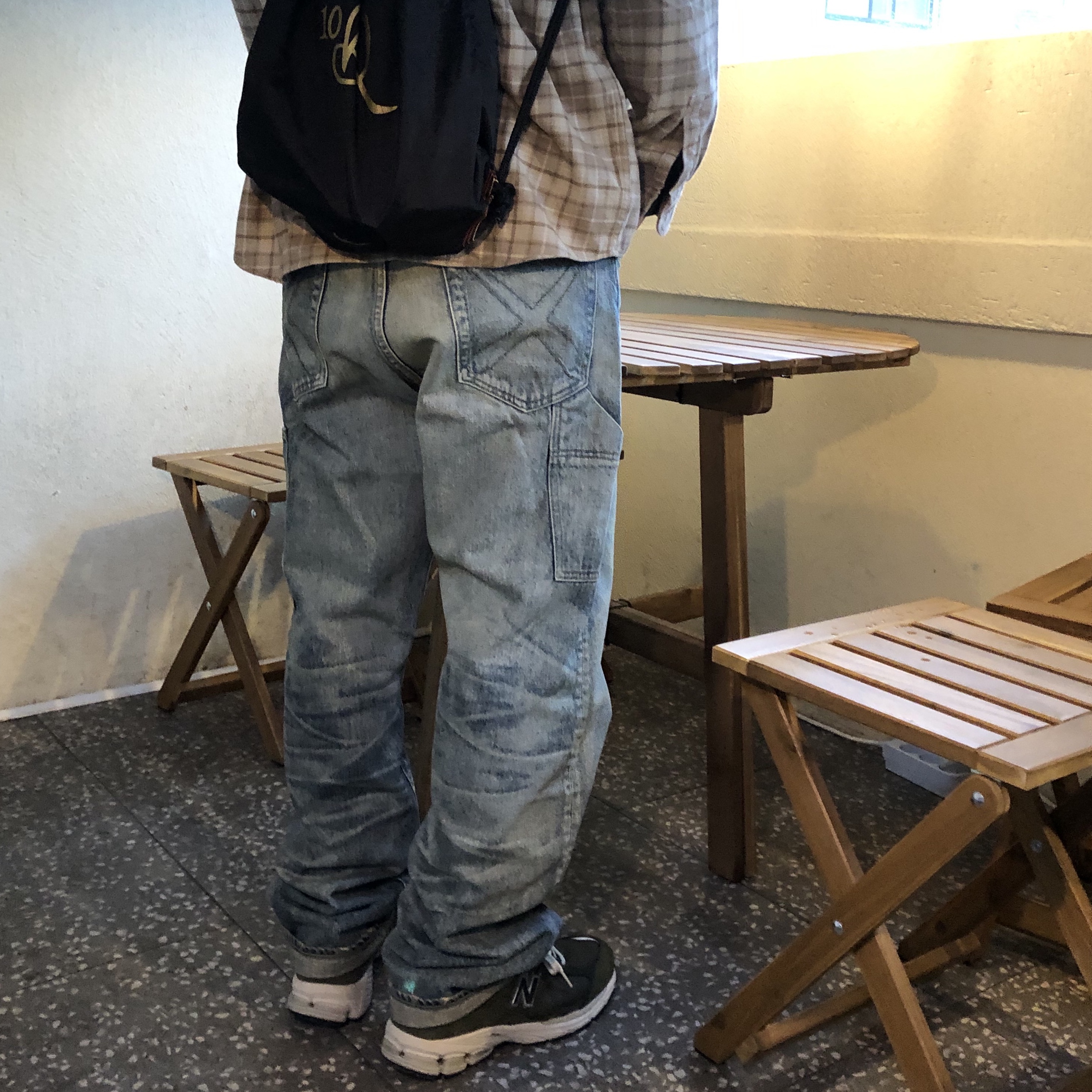 Human Made x Kaws Denim Pants #2 Indigo 착용 스타일 - 1