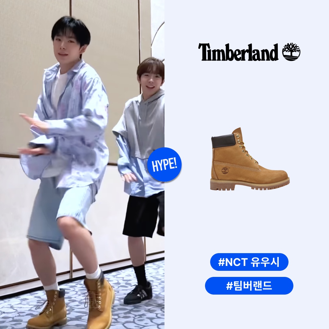 Timberland Premium 6 inch Waterproof Boot Wheat Nubuck - Wide 착용 스타일 - 1