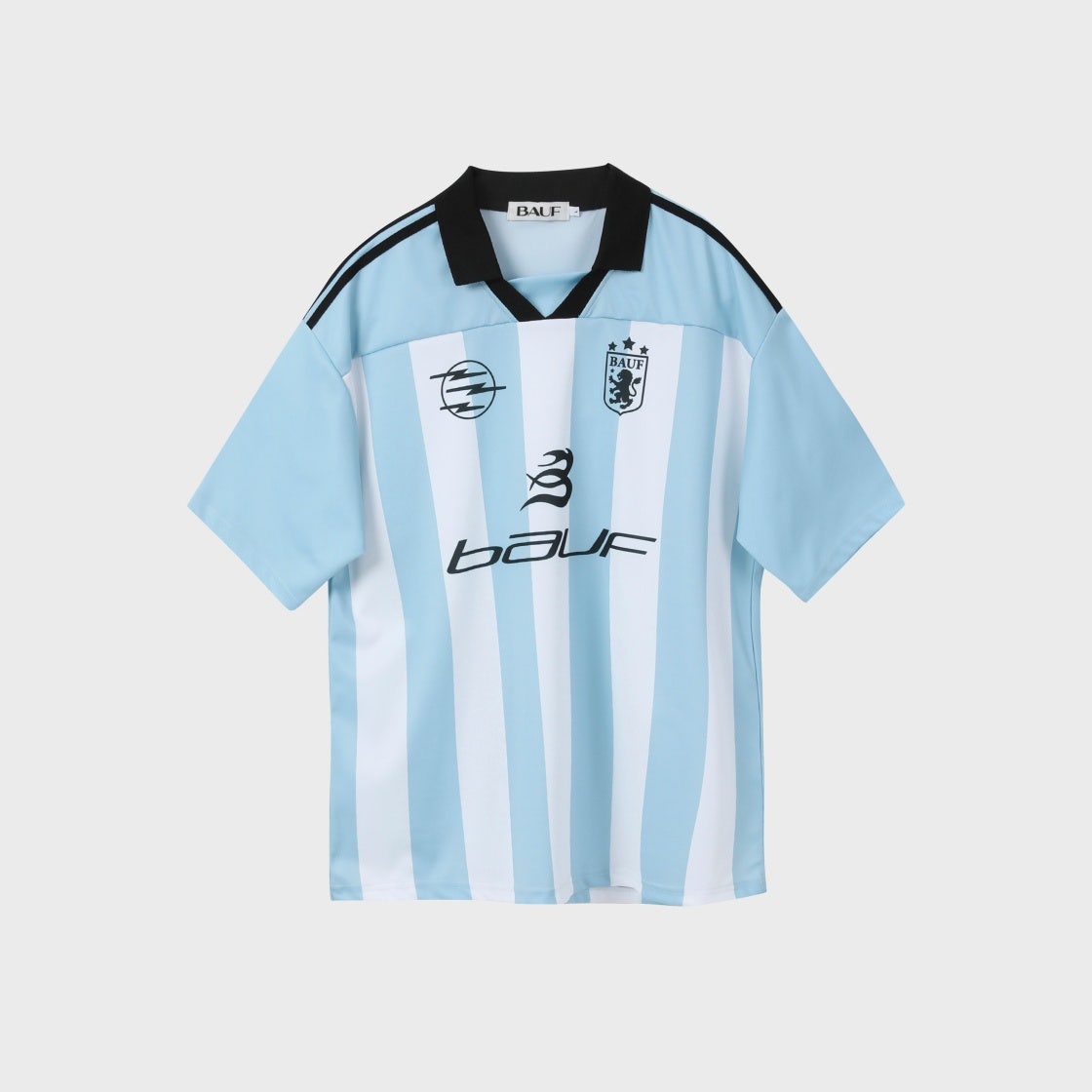 BFT-23SS-U-SKB-001 BAUF B Soccer Uniform Short Sleeve T-Shirt Vintage Sky Blue - 대표 이미지 #1