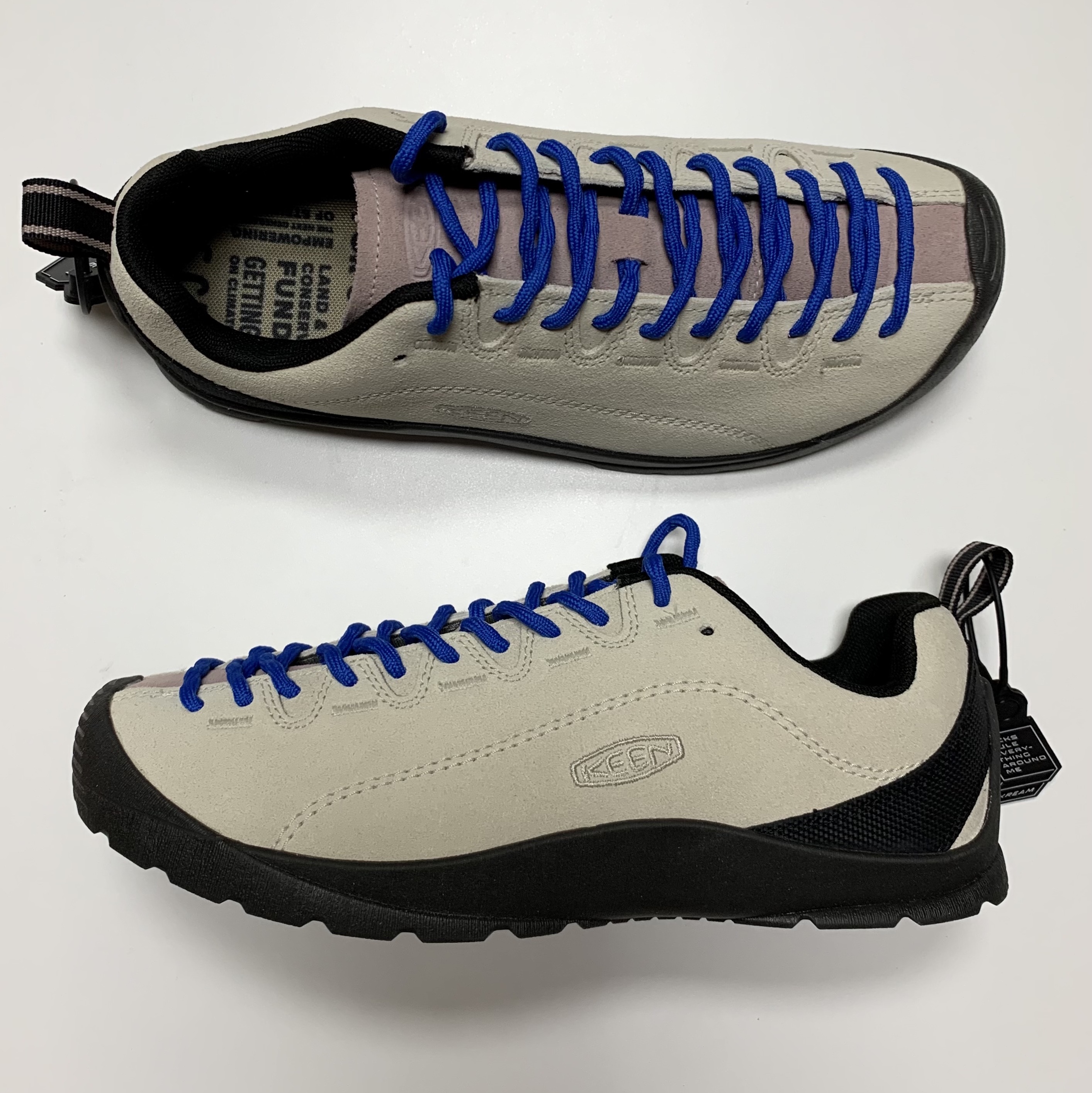 (W) Keen Jasper Suede Sneakers Birch Fawn 착용 스타일 - 1