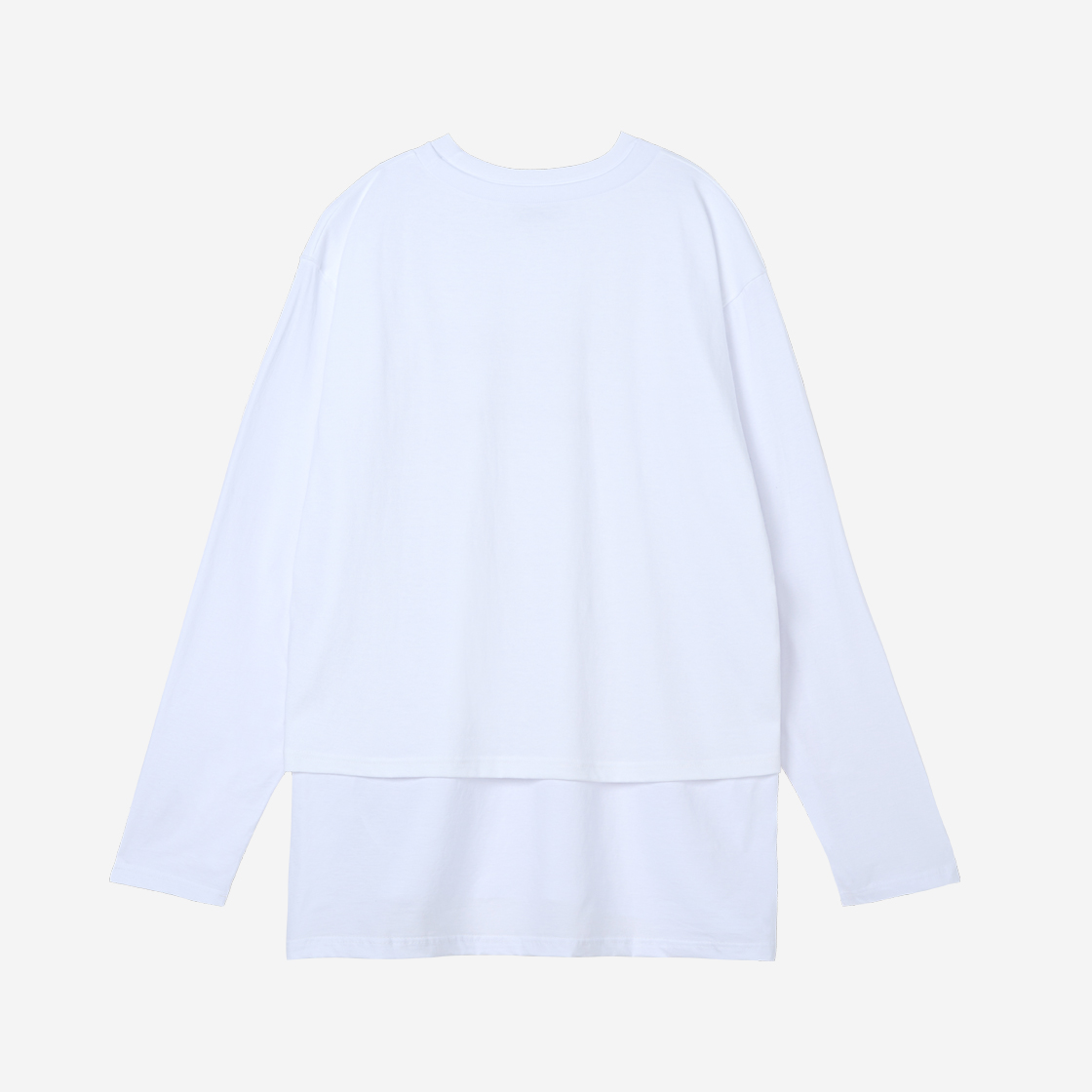 에크라손 이중넥 롱슬리브 화이트(Ecrzn Double Neck Long Sleeve White) - 2