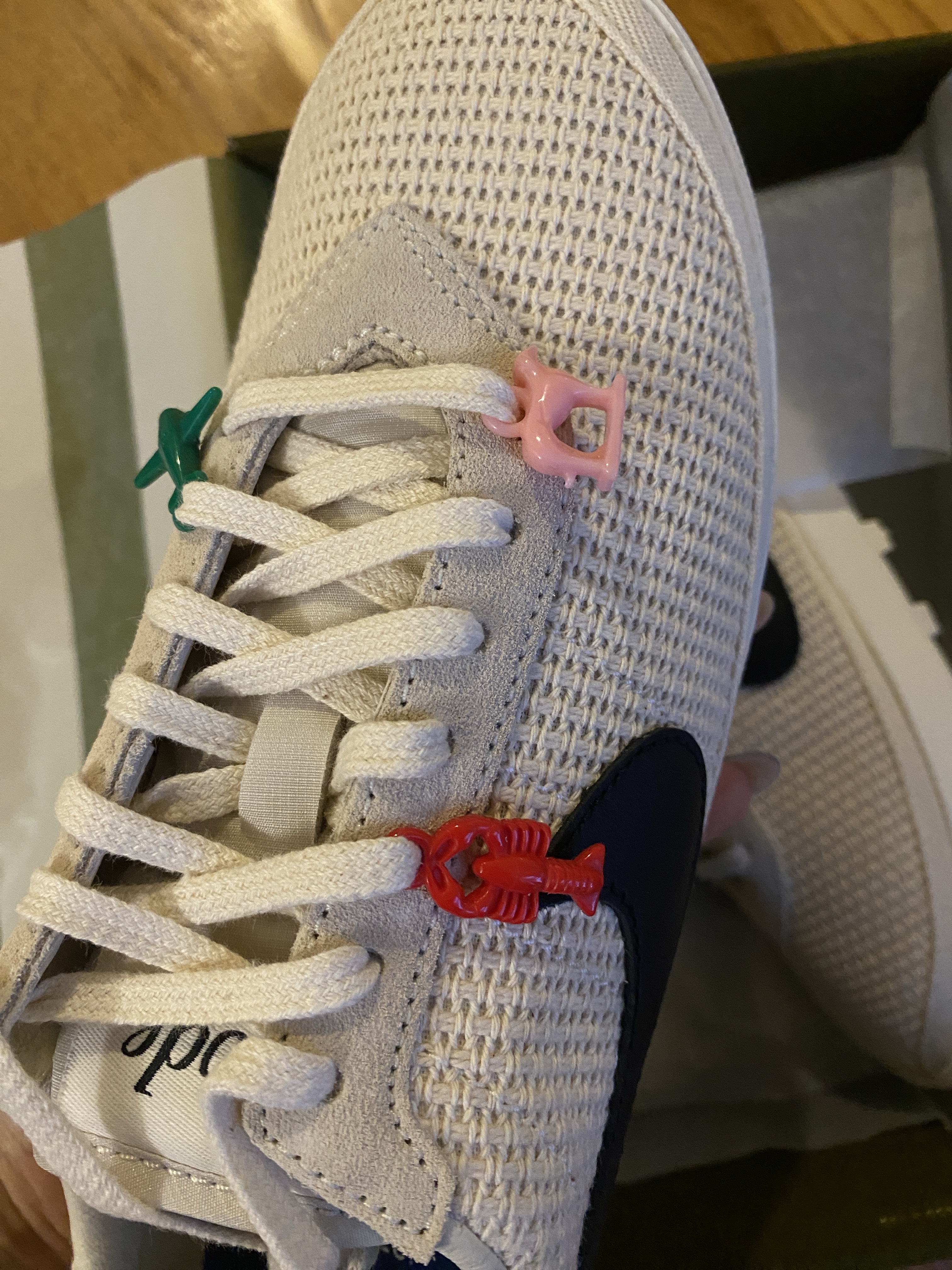 Nike x Bode Astrograbber SP Light Cream and Black 착용 스타일