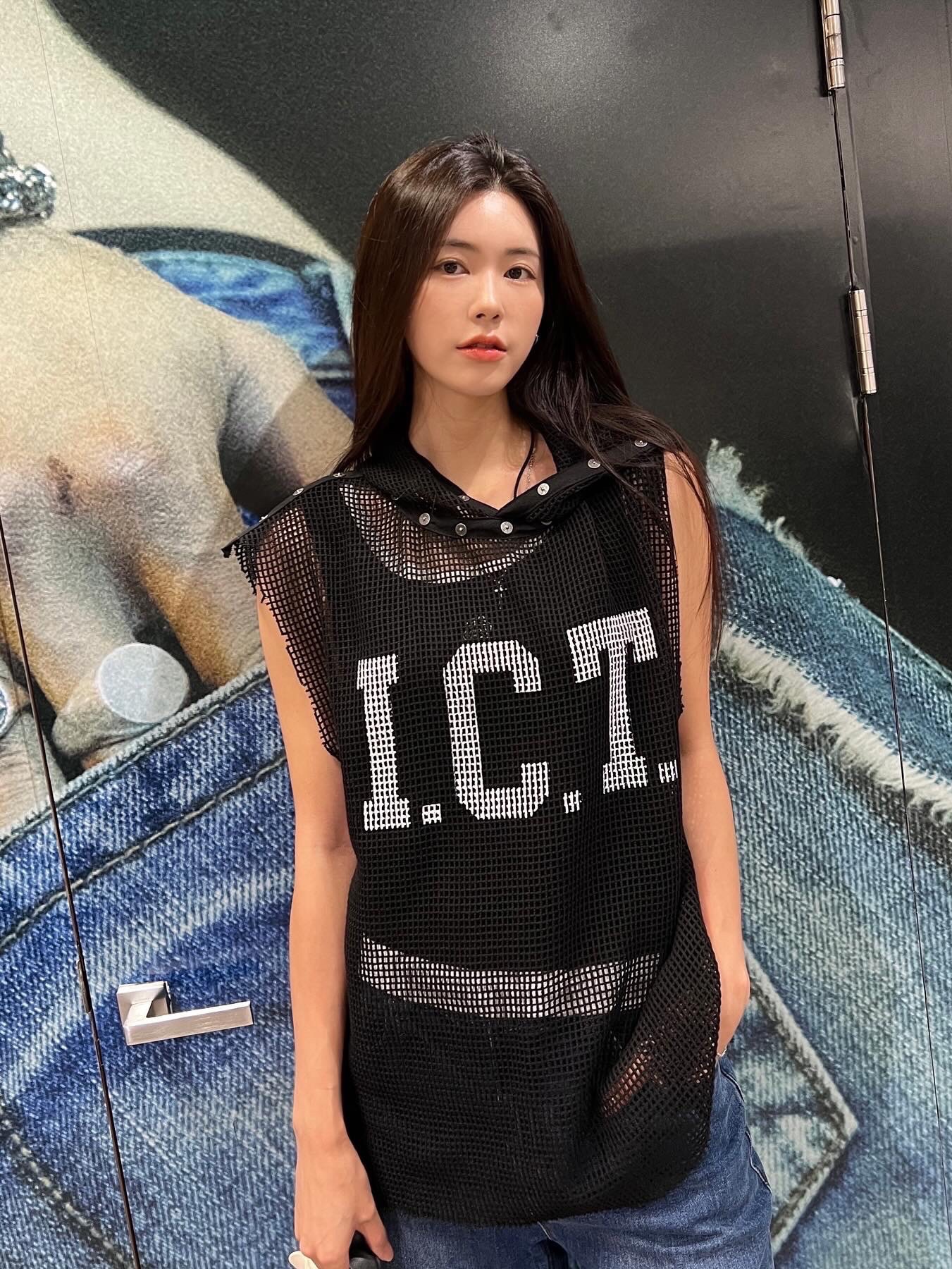 True Religion x Icyto Danger Net Sleeveless Black, Icyto x True Religion Danger Net Sleeveless Black 착용 스타일