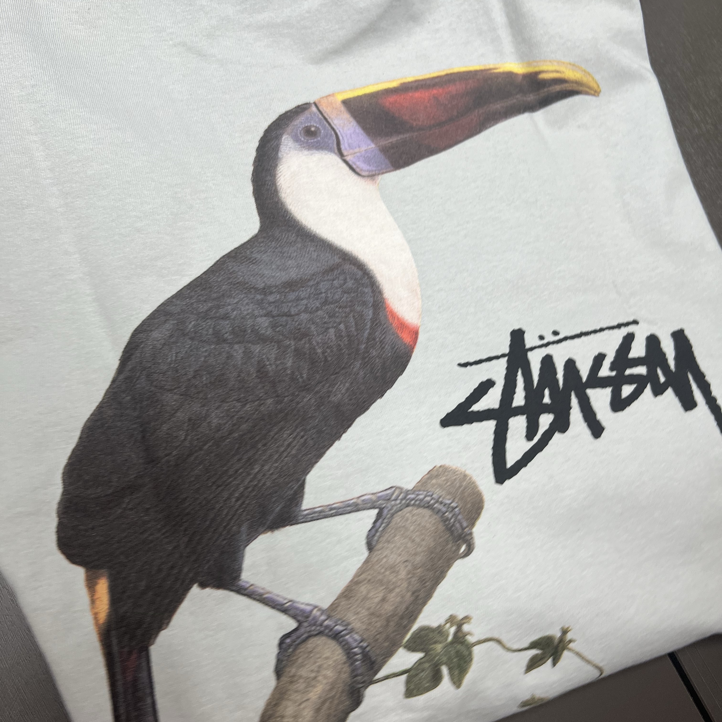 Stussy Toucan T-Shirt Fog 착용 스타일 - 1