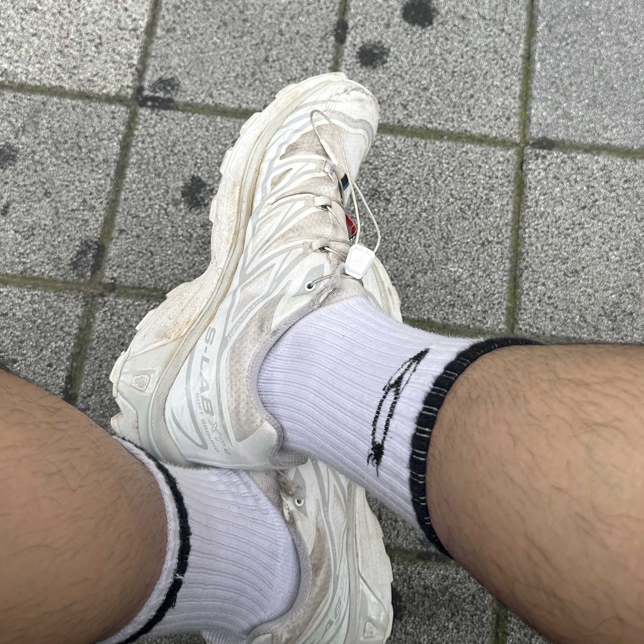 Salomon XT-6 ADV White 착용 스타일
