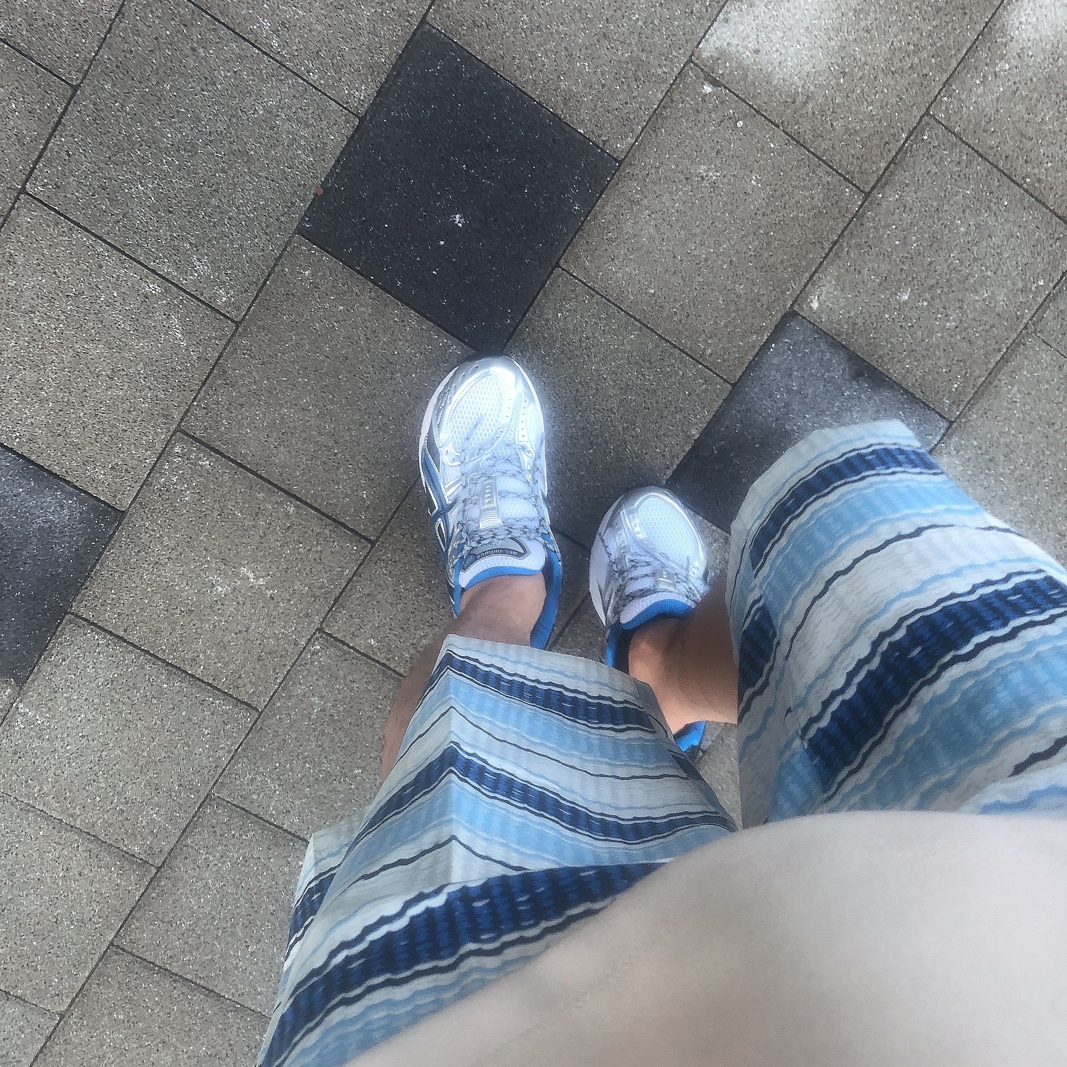 Asics Gel-Nimbus 10.1 White Directoire Blue 착용 스타일
