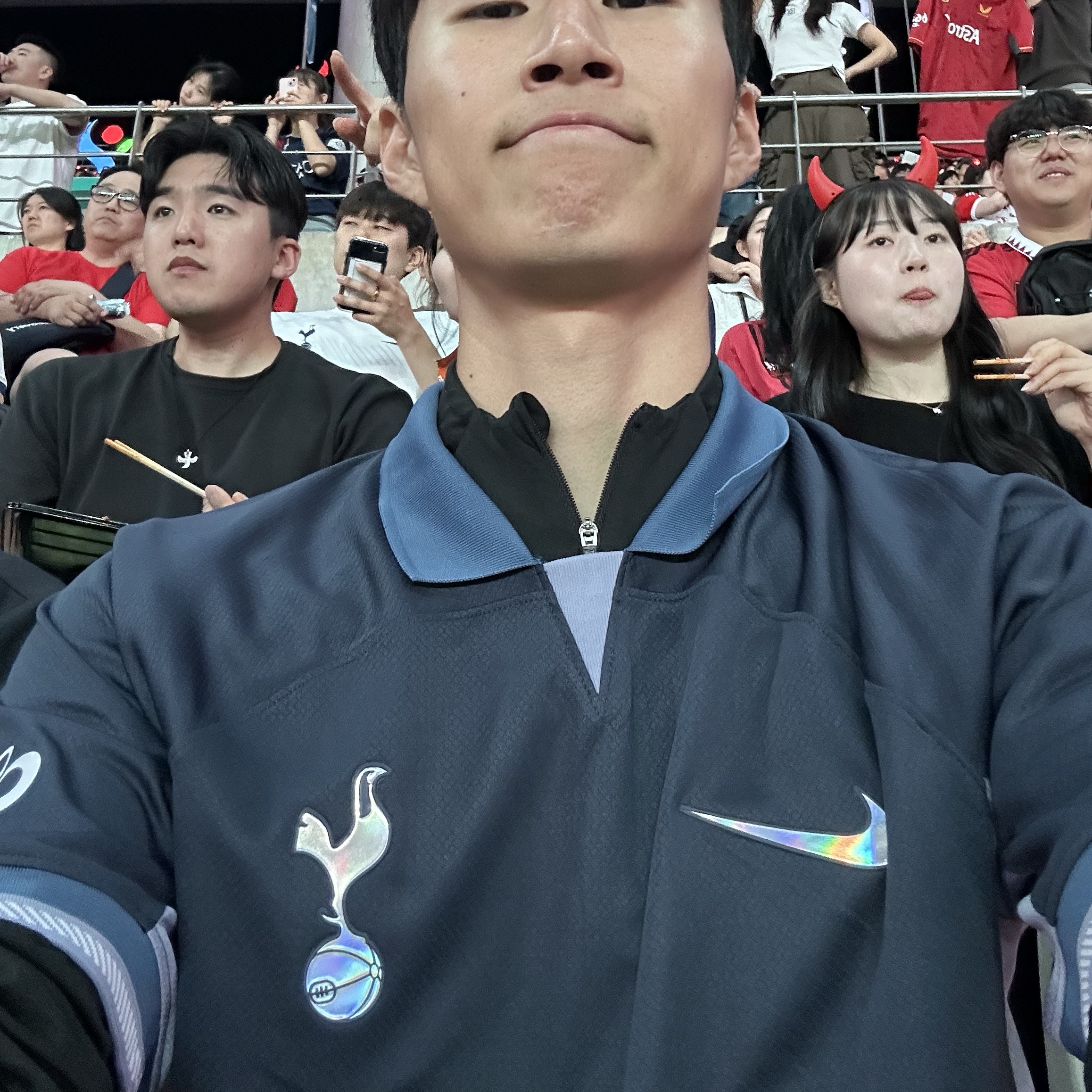 Nike Tottenham Hotspur 2023/24 Dri-Fit Stadium Away Jersey Mystic Navy (Non Marking Ver.) 착용 스타일