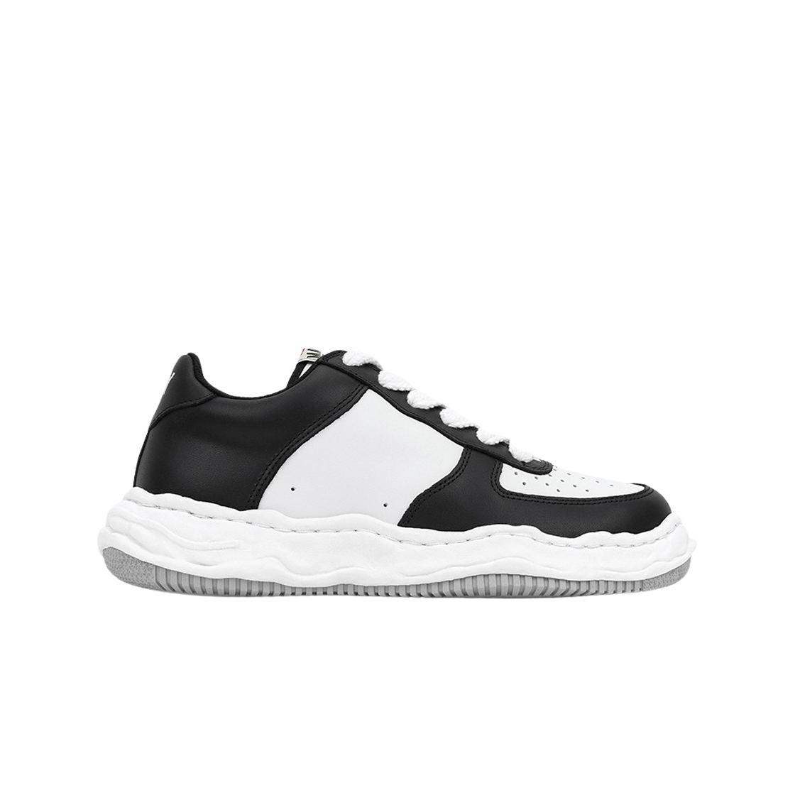 메종 미하라 야스히로 웨인 OG 솔 레더 로우탑 스니커즈 블랙 화이트(Maison Mihara Yasuhiro Wayne OG Sole Leather Low-top Sneakers Black White)