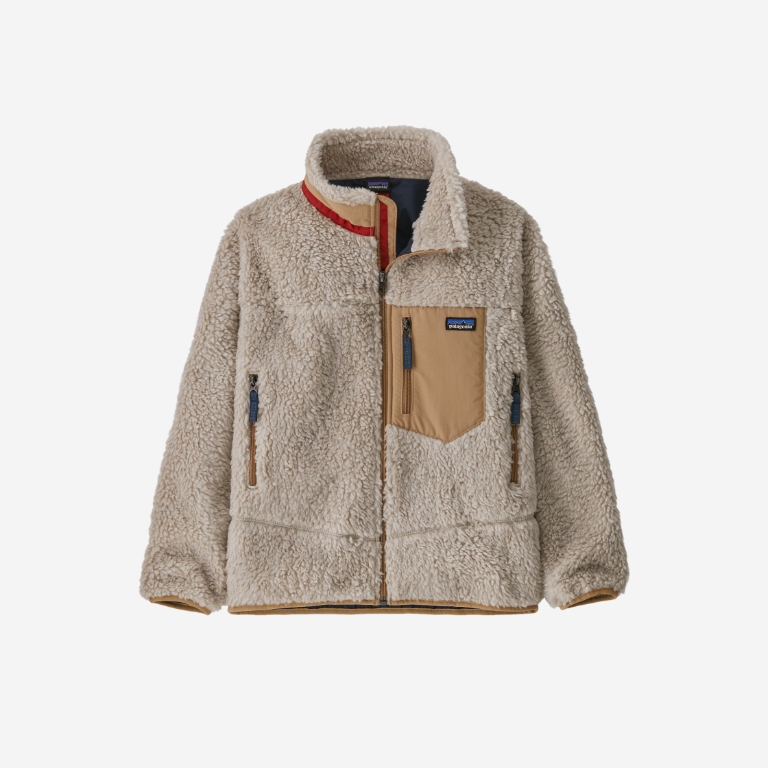 (Kids) Patagonia Retro-X Jacket Natural W Grayling Brown 상세 이미지 1