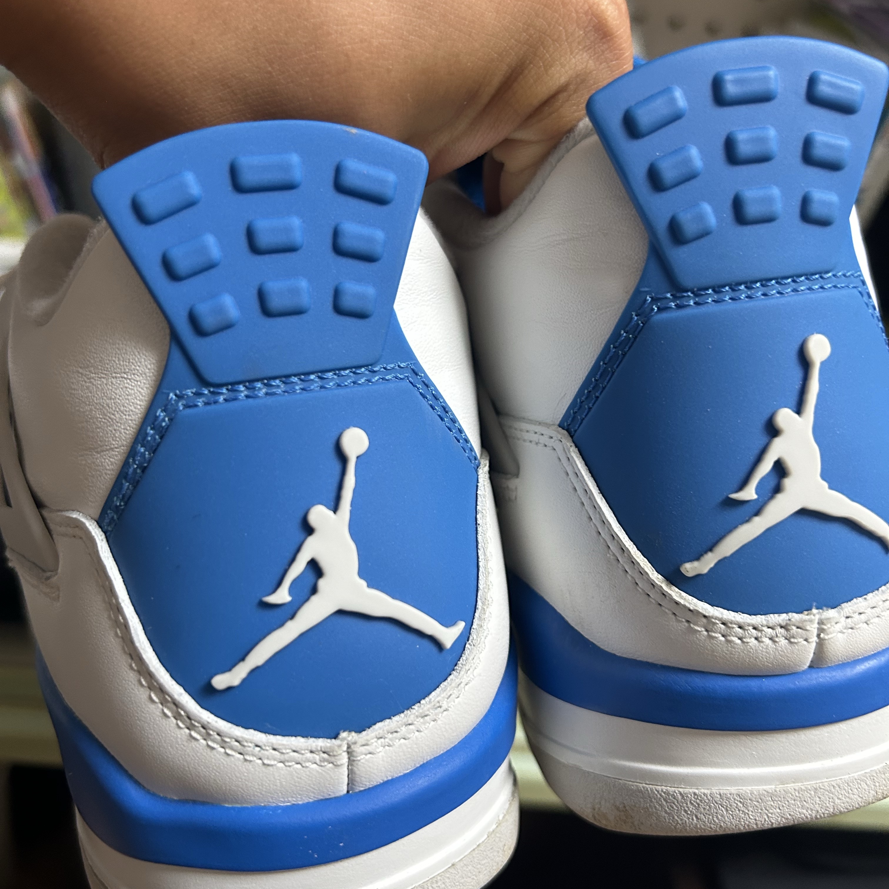 Jordan 4 Golf White Military Blue 착용 스타일 - 3