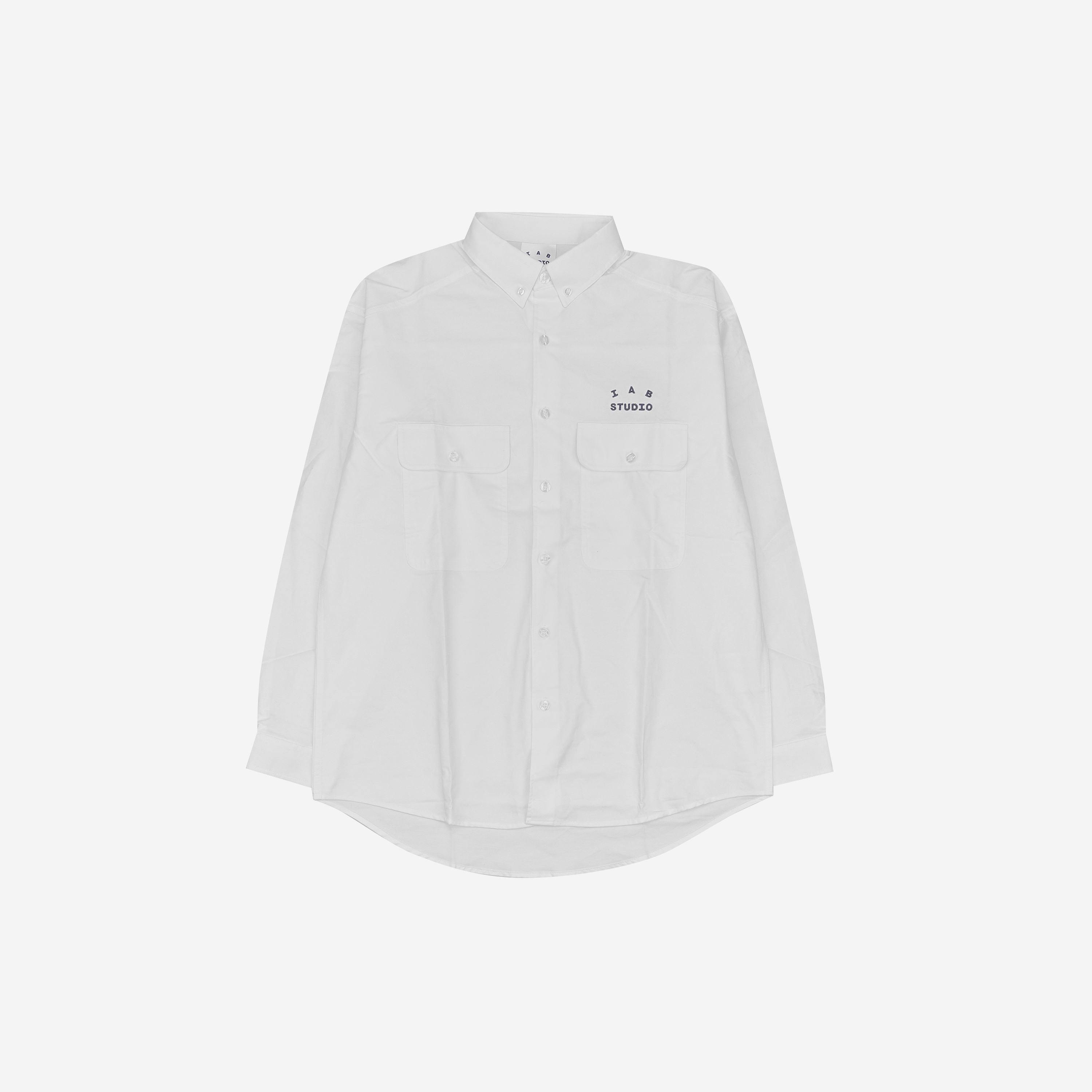 아이앱 스튜디오 워크 셔츠 화이트 - 23FW(IAB Studio Work Shirt White - 23FW)