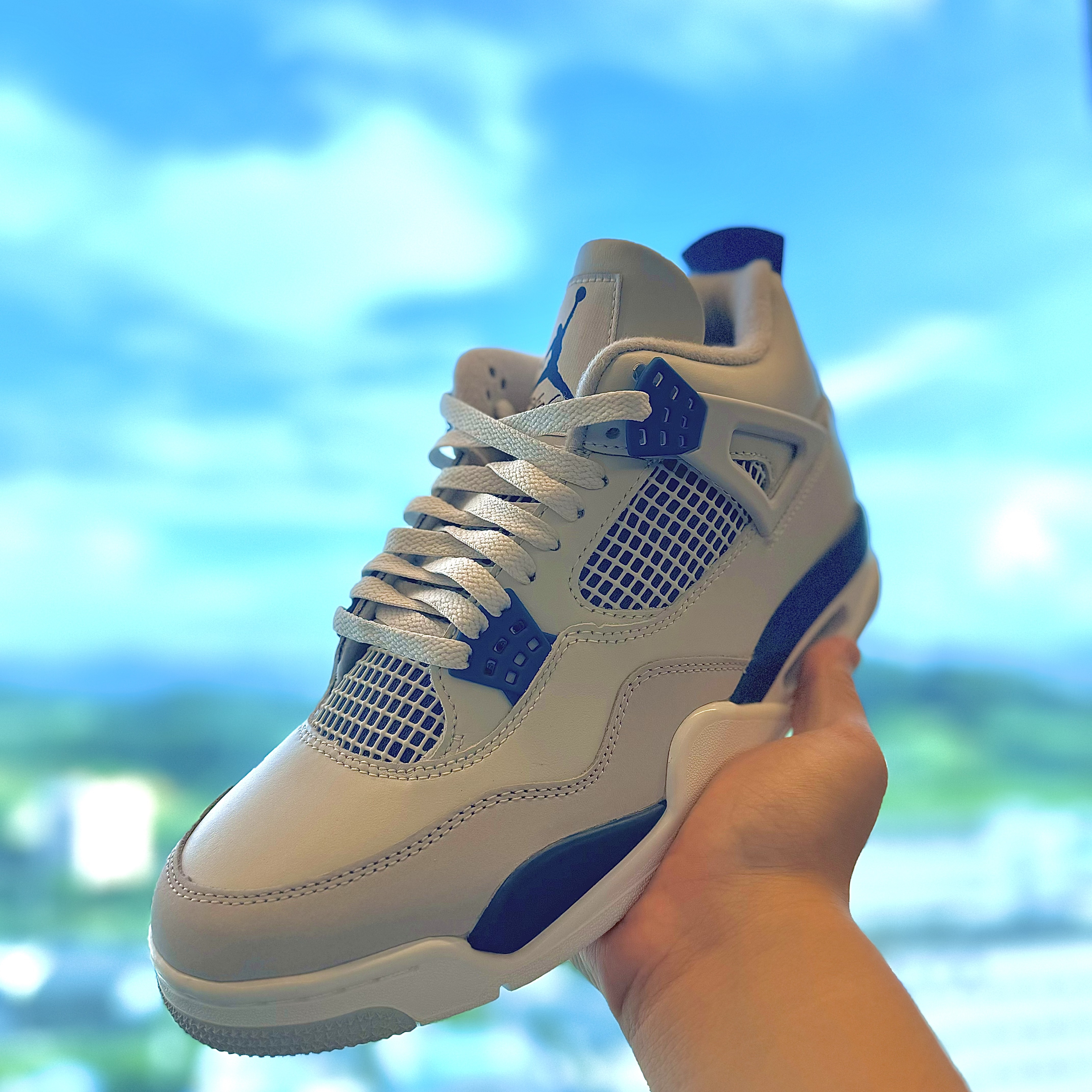 Jordan 4 Retro Industrial Blue 착용 스타일