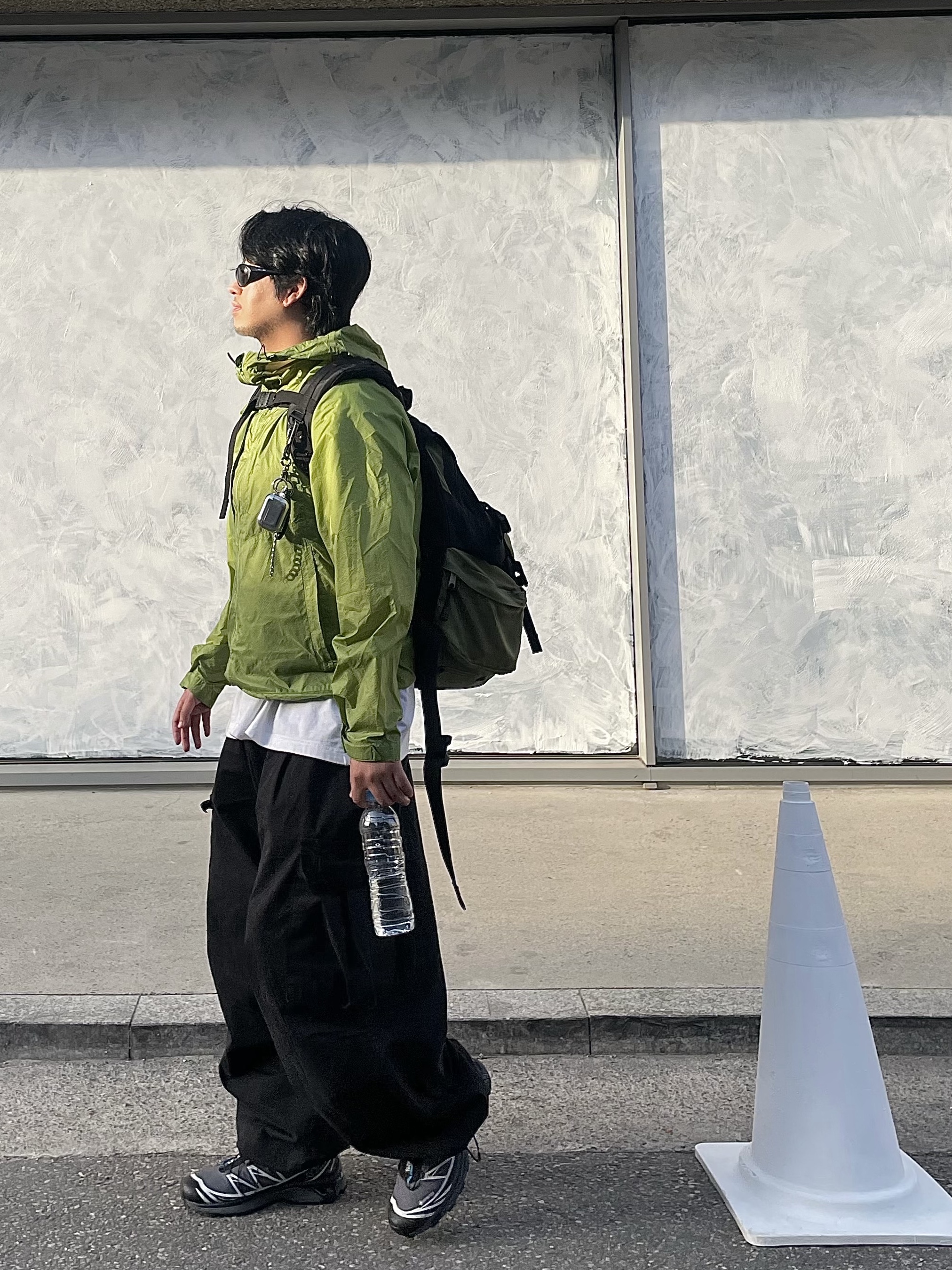 Salomon XT-6 Gore-Tex Black Ebony, Oakley Eye Jacket Redux Matte Black Frame Prizm Grey Lenses High Bridge Fit 착용 스타일 - 1