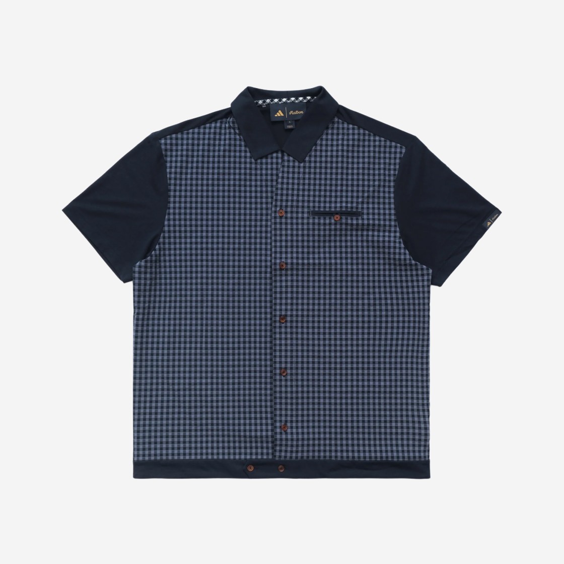 Malbon Golf x Adidas Button Polo Shirt Collegiate Navy - Asia Sizing 상세 이미지 1