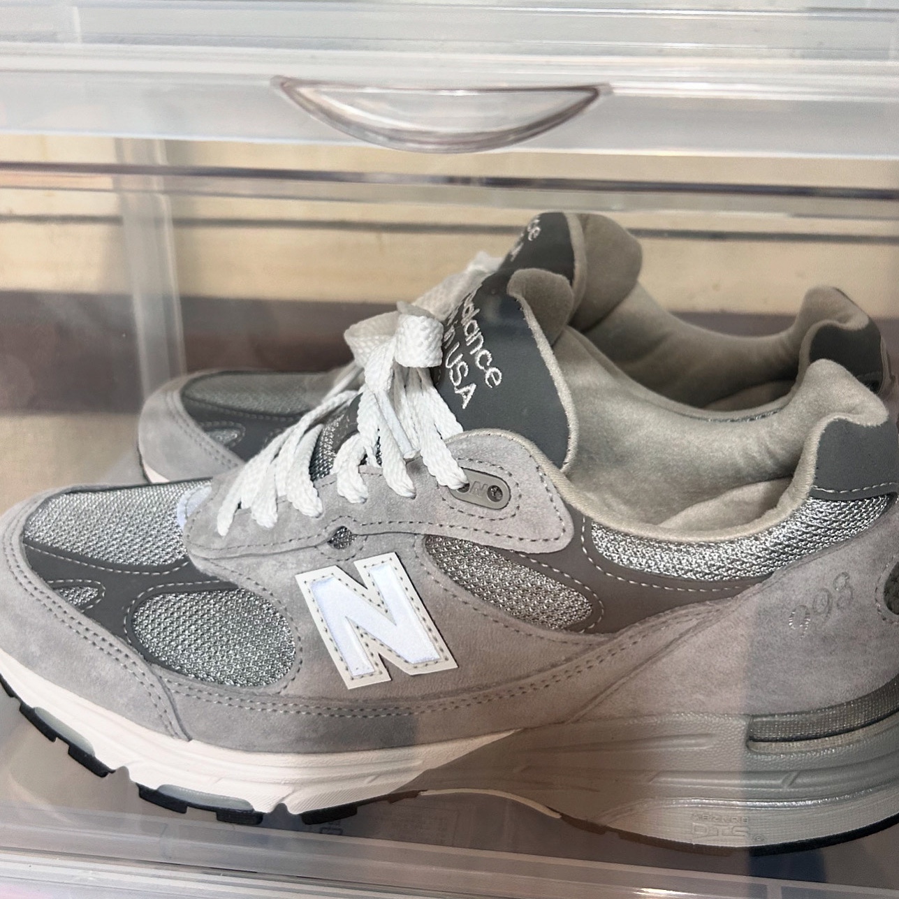 New Balance 993 Made in USA Grey - D Standard 착용 스타일