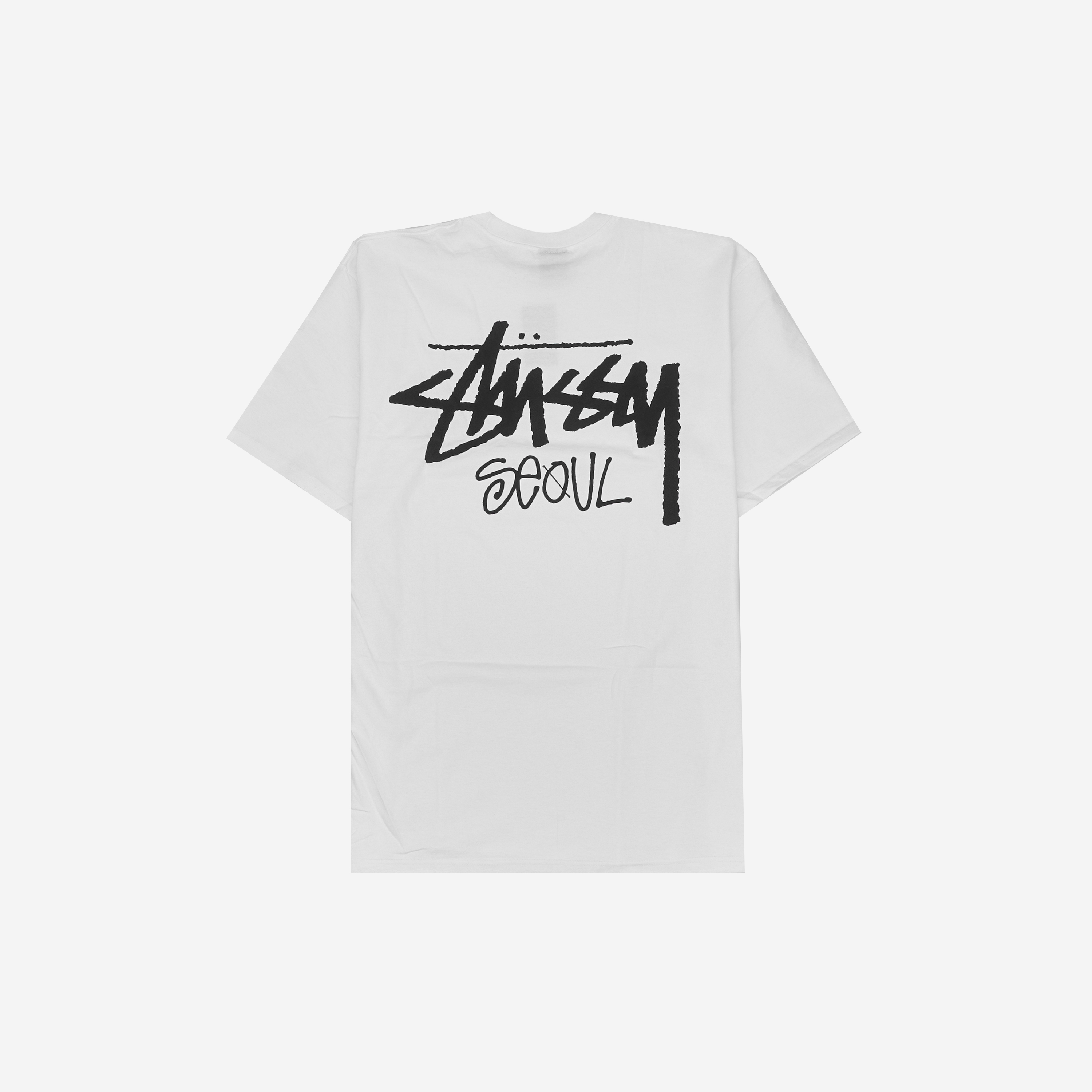 스투시 스탁 서울 티셔츠 화이트(Stussy Stock Seoul T-Shirt White)