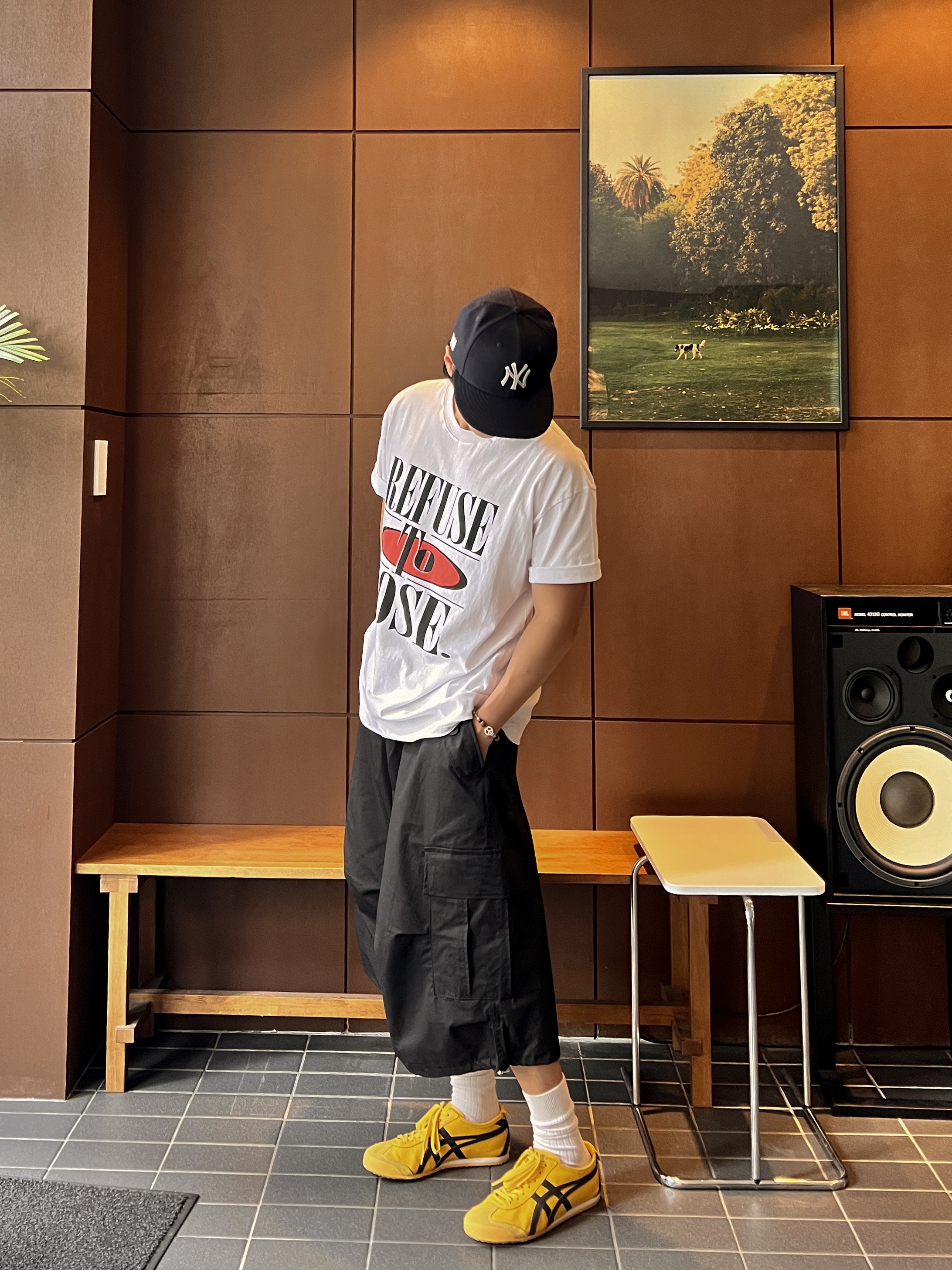 Onitsuka Tiger Mexico 66 Yellow Black, Thisisneverthat x New Era x MLB New York Yankees 59Fifty Classic Navy 착용 스타일 - 3