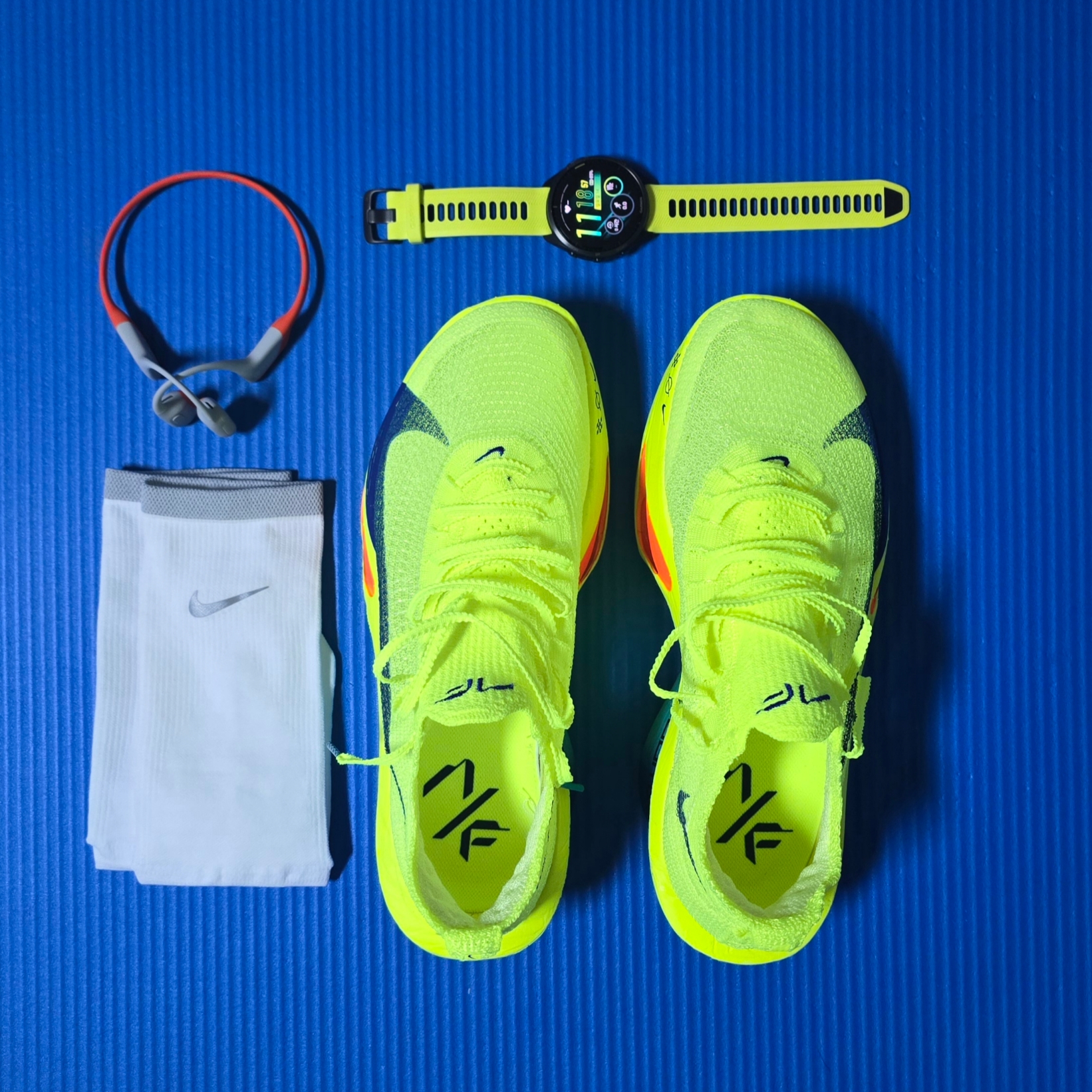 Nike Air Zoom Alphafly Next% 3 Volt 착용 스타일