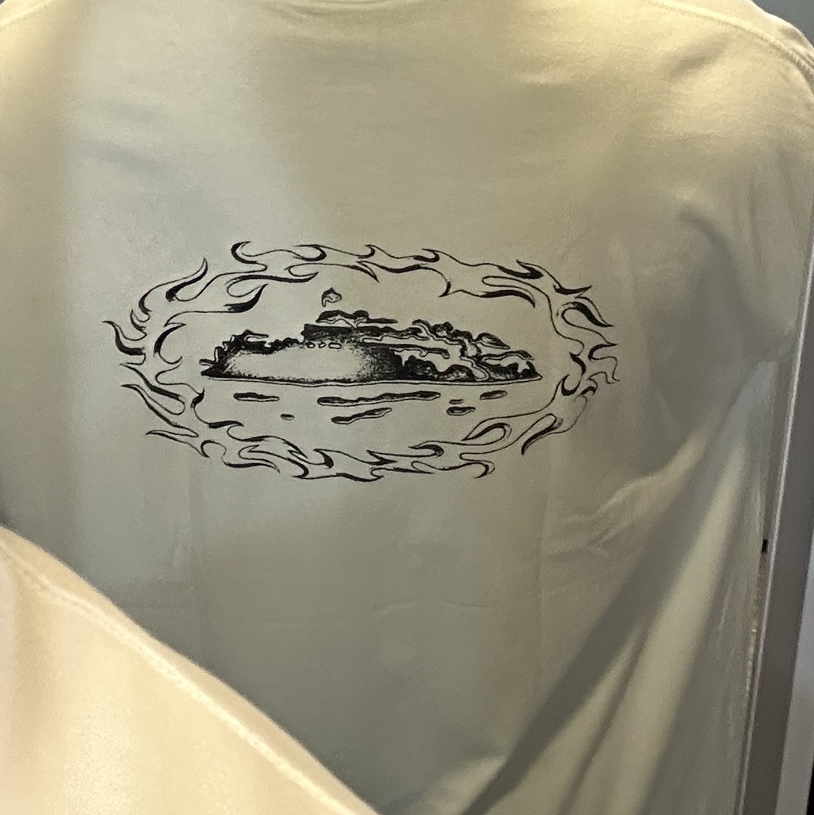 Corteiz Allstarz Italia T-Shirt New Blank White 착용 스타일