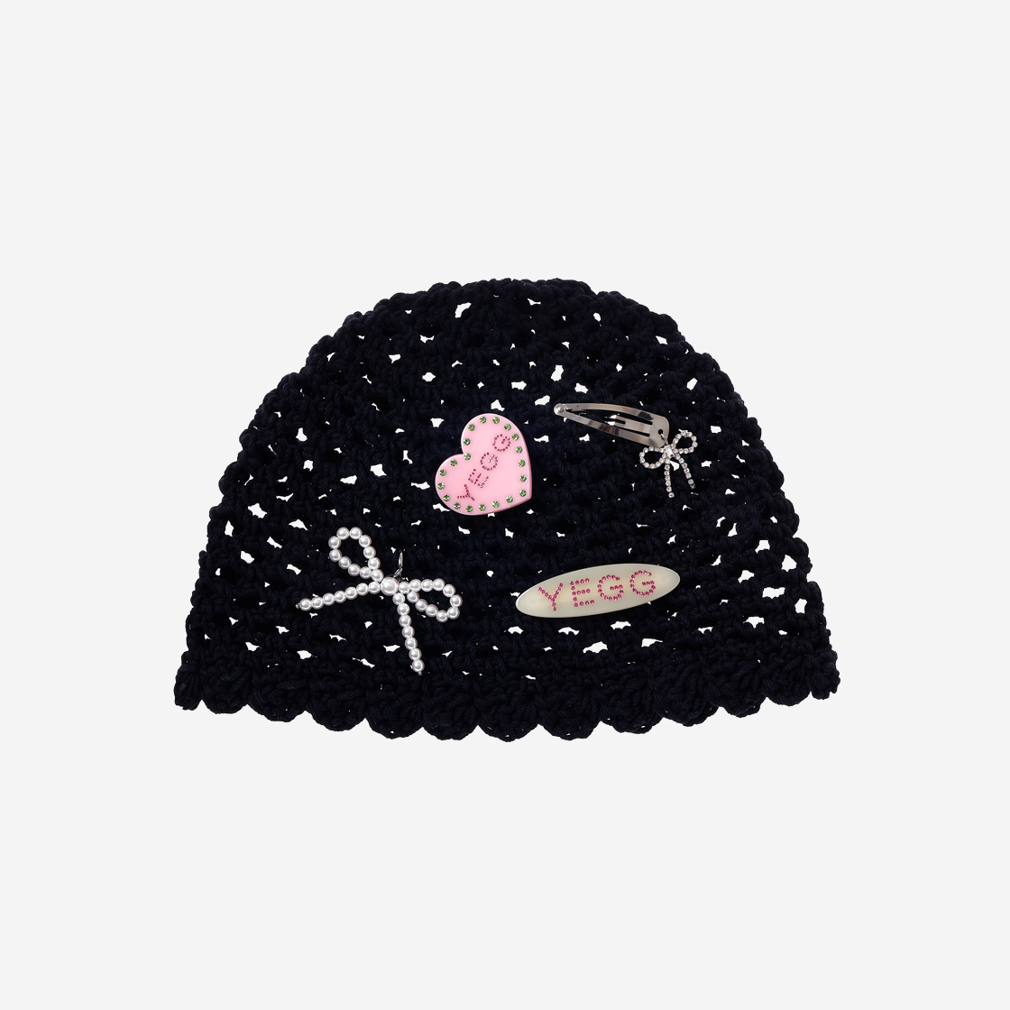 【YEGG】 Pearl drop beanie ♥2Colors 예그 펄 드롭 비니 블랙 | YEGG | KREAM