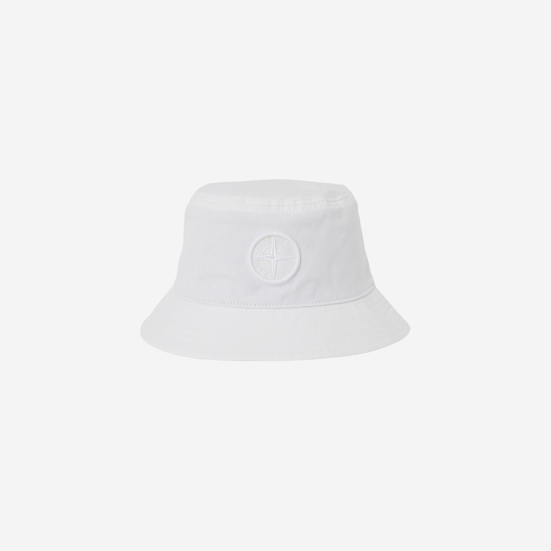 (Kids) Stone Island 90365 Cotton Bucket Hat White - 24SS 상세 이미지 1