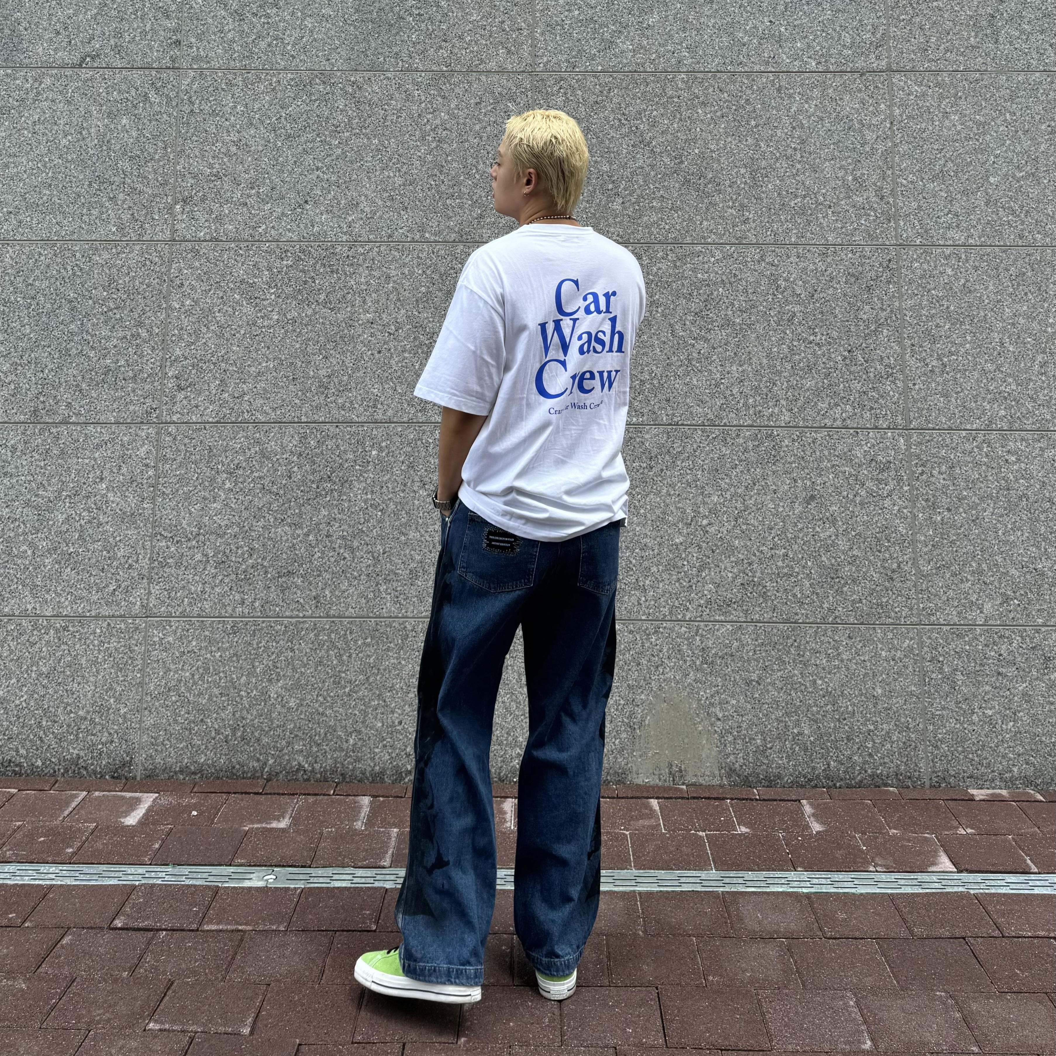 Converse x Stussy One Star Pro Ox 8 Ball Green 착용 스타일 - 3