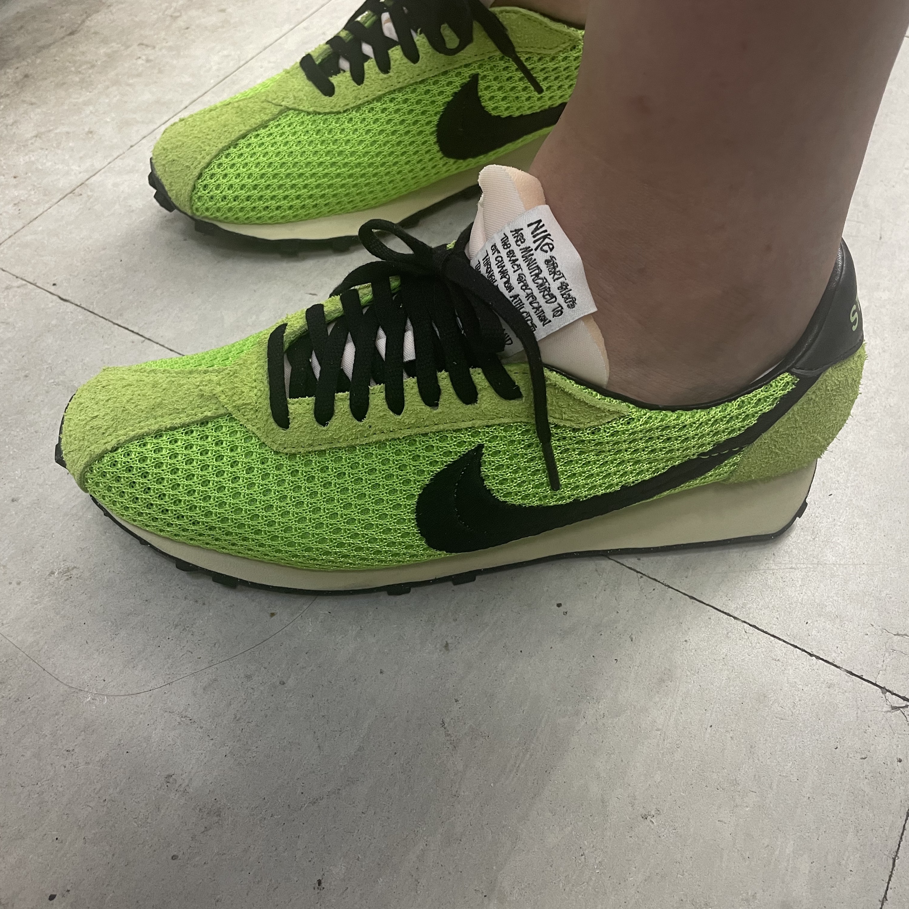 Nike x Stussy LD-1000 SP Action Green and Black 착용 스타일 - 1