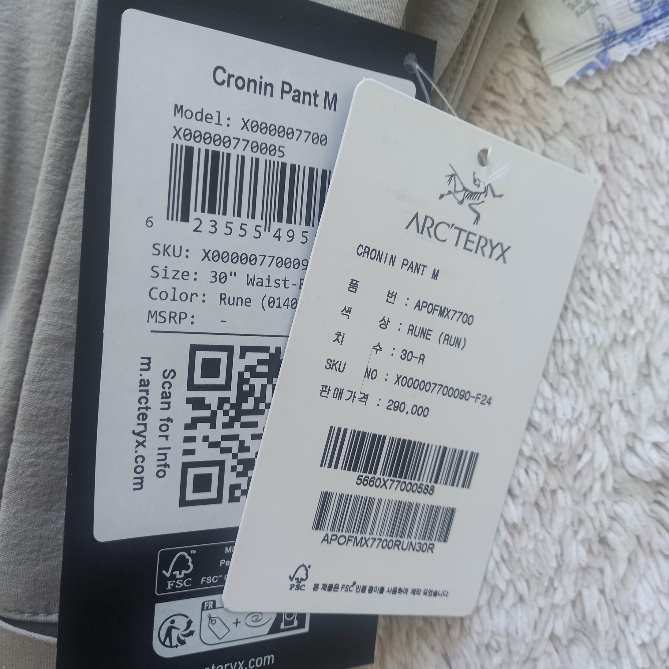 Arc'teryx Cronin Pants Rune 착용 스타일 - 9