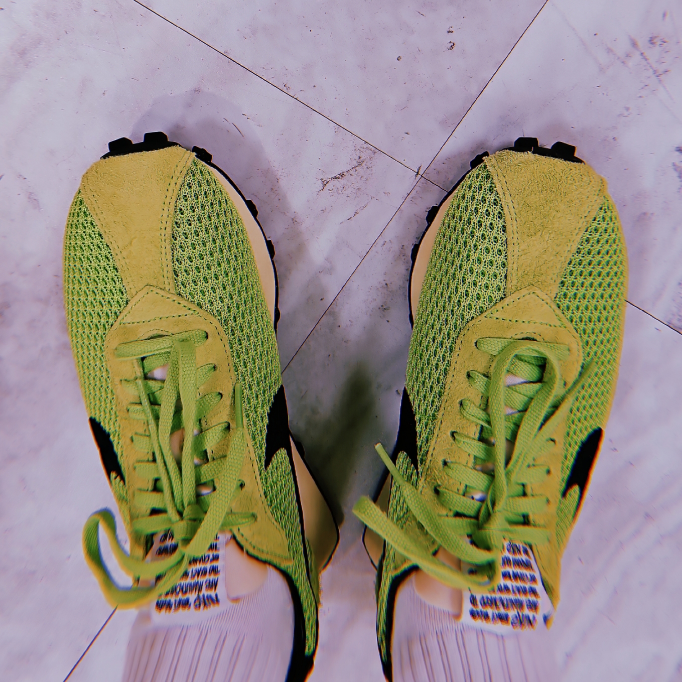 Nike x Stussy LD-1000 SP Action Green and Black 착용 스타일 - 1
