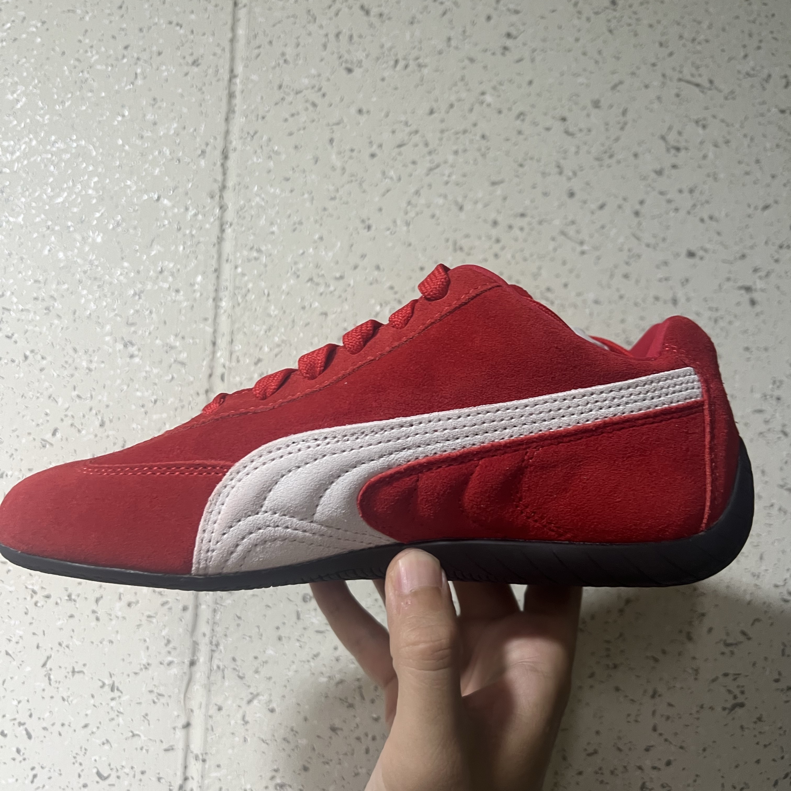 (W) Puma Speedcat OG Red White 착용 스타일 - 4