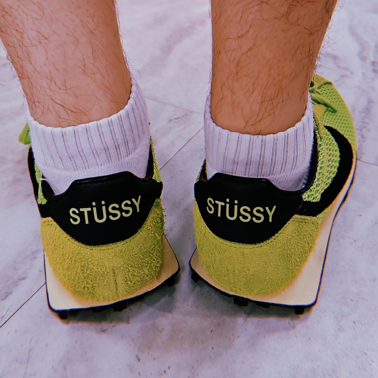 Nike x Stussy LD-1000 SP Action Green and Black 착용 스타일 - 2