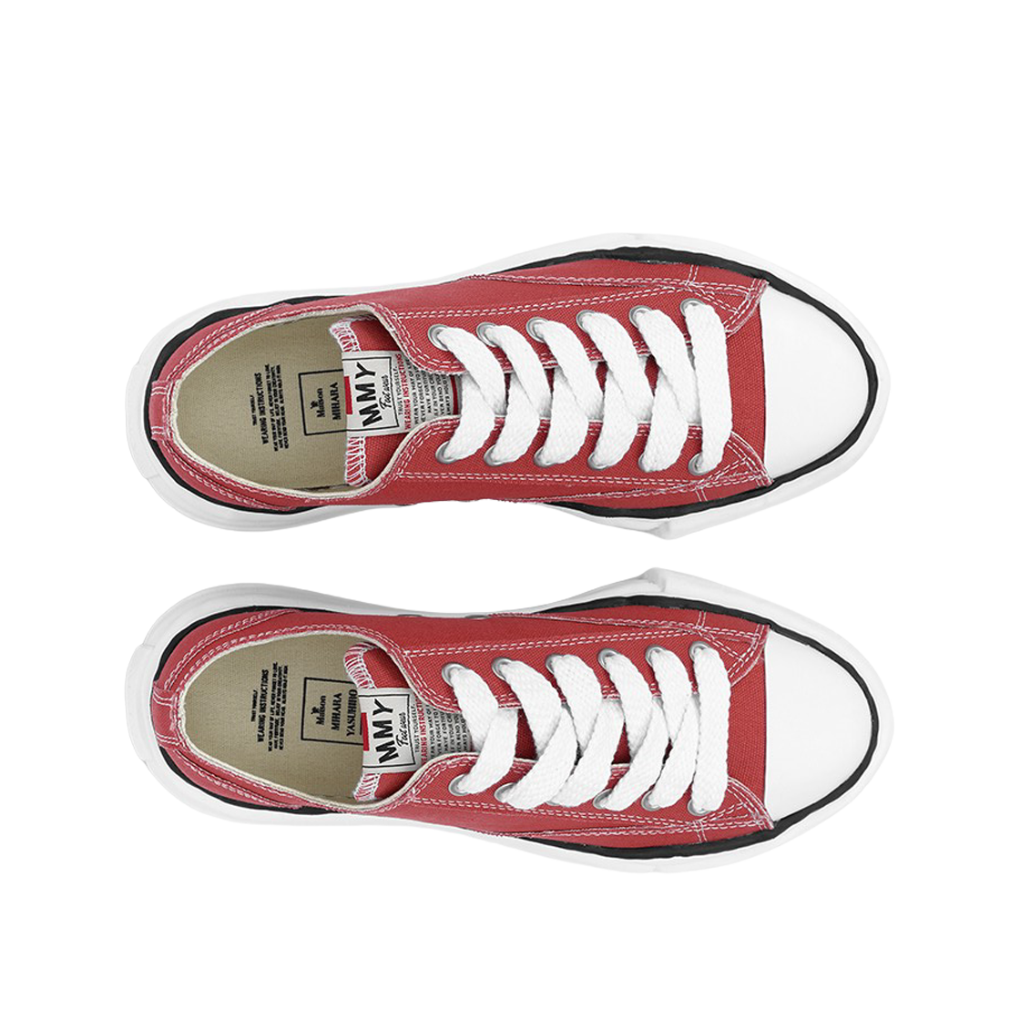 A01FW702-ORANGE Maison Mihara Yasuhiro Peterson OG Sole Canvas Low Sneakers Orange - #3