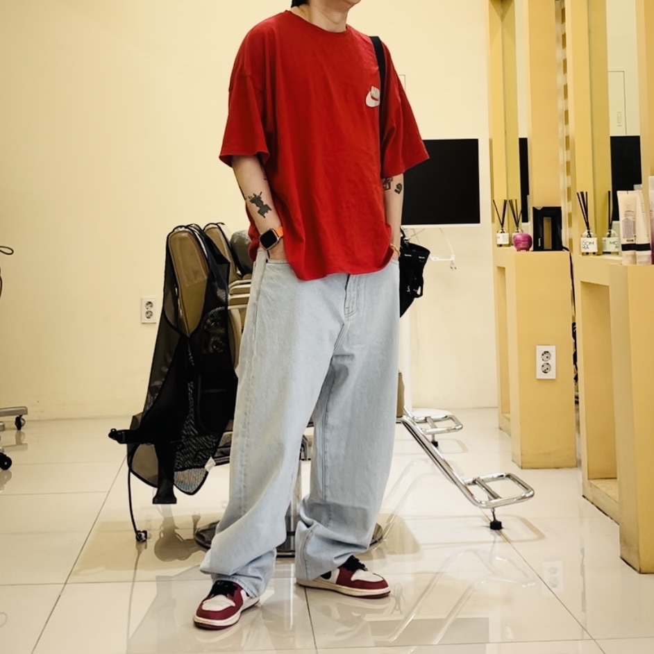 Jordan 1 Retro High OG Chicago 2022, Supreme Mesh Mini Duffle Bag Black - 23SS 착용 스타일 - 1
