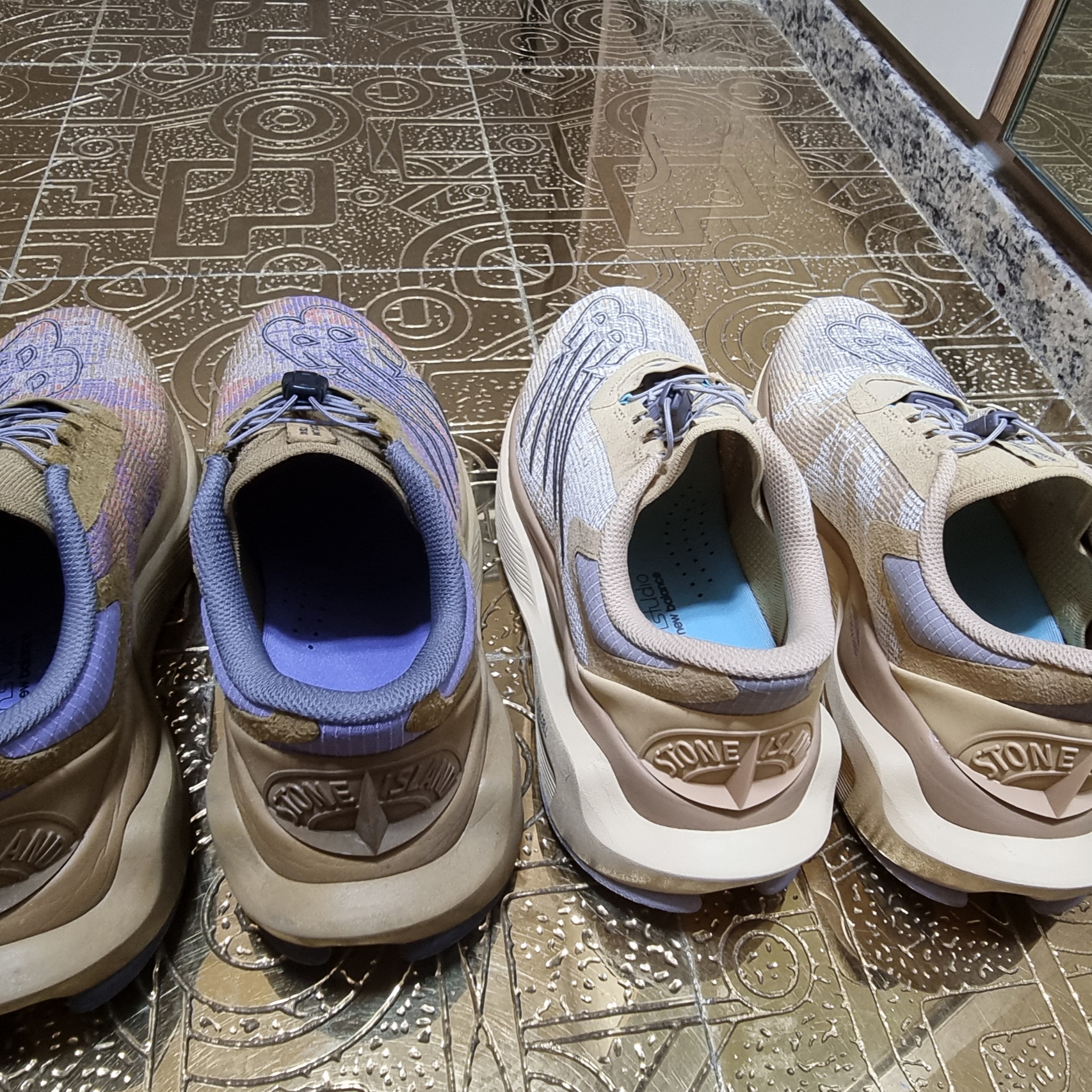 New Balance x Stone Island x Tokyo Design Studios FuelCell C1 Beige, New Balance x Stone Island x Tokyo Design Studio FuelCell  C1 Military Green 착용 스타일 - 2