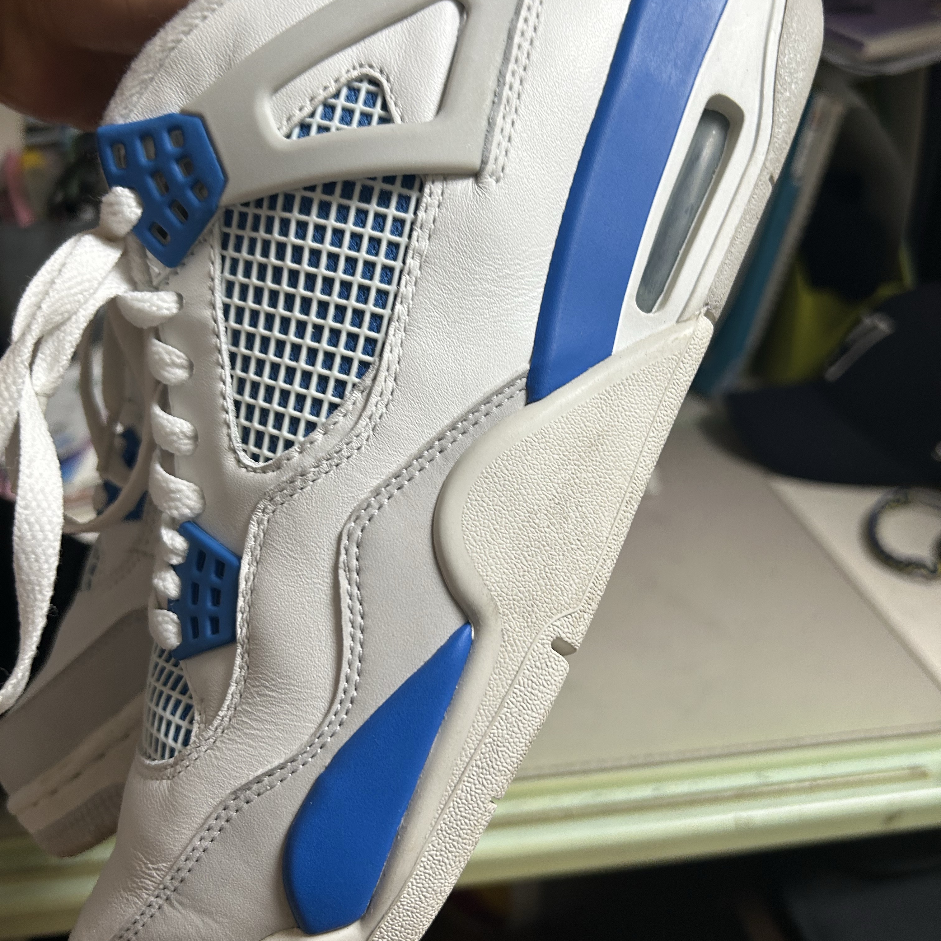 Jordan 4 Golf White Military Blue 착용 스타일 - 2