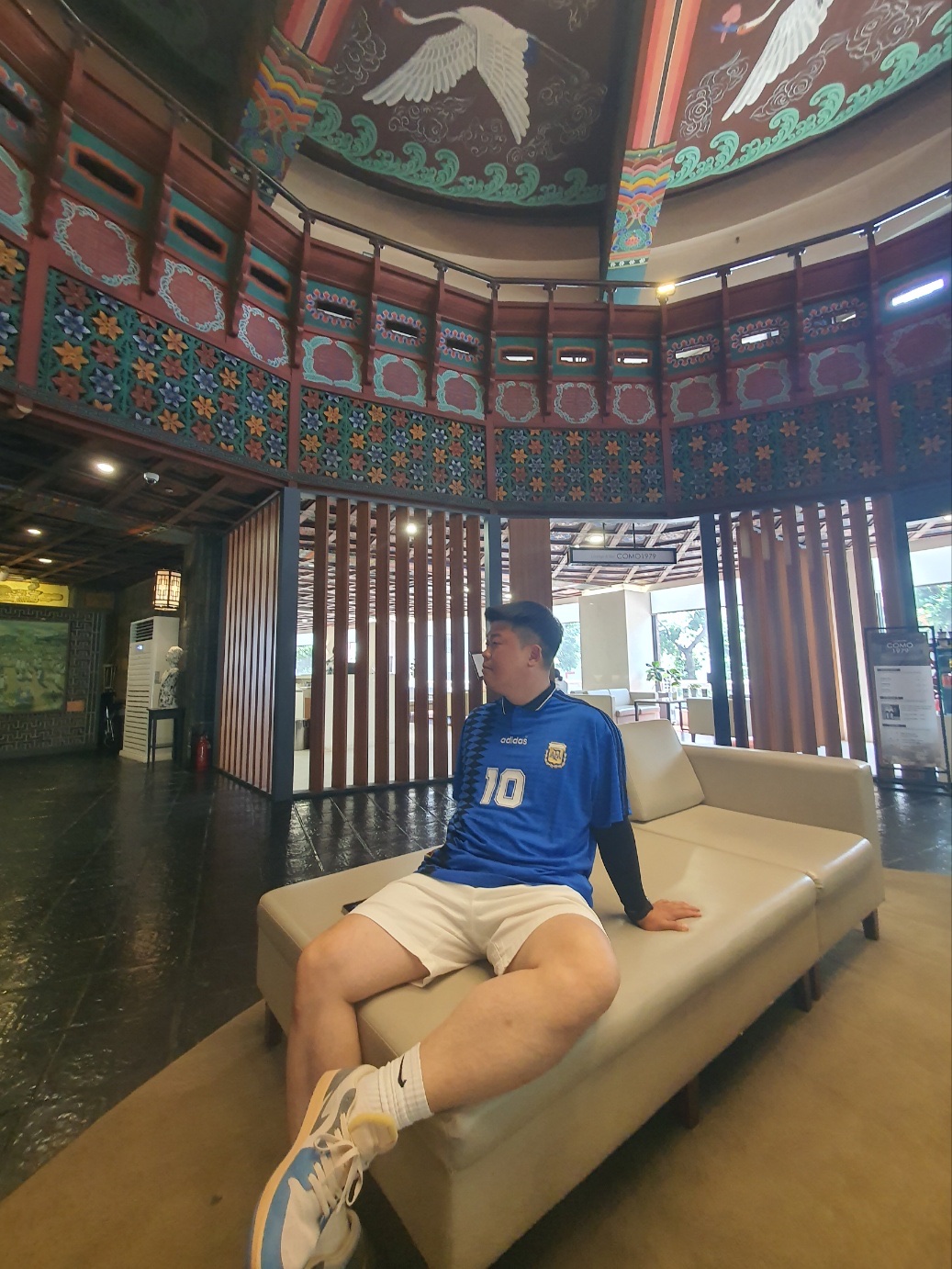 Adidas Argentina 1994 Away Jersey Blue - KR Sizing 착용 스타일 - 2