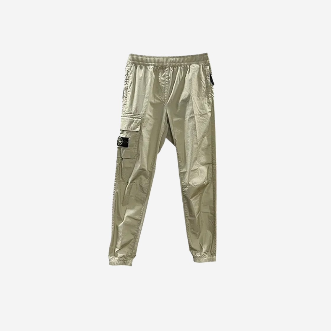 (Kids) Stone Island Logo Patch Pants Beige - 23SS 상세 이미지 1